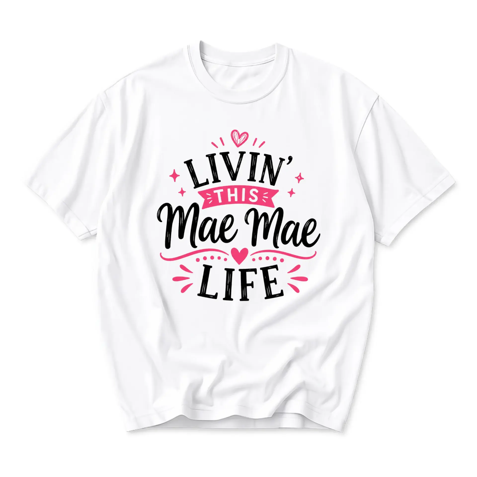 Graphic Tee This Mae Cute Slogan Printed Apparel for Casual Daily Wear Unisex Crew Neck Top