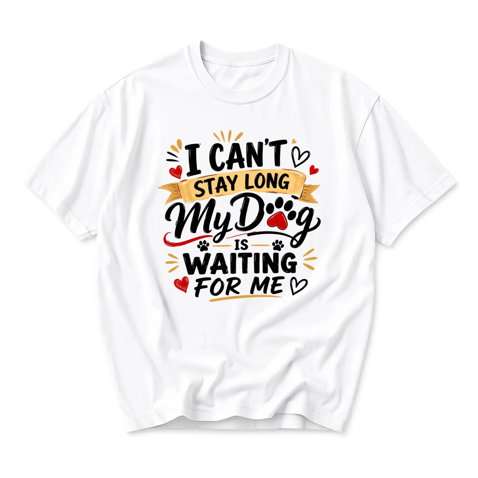 Funny Shirt I Can't Stay Long Is Waiting for Me Graphic Tee Unisex Casual