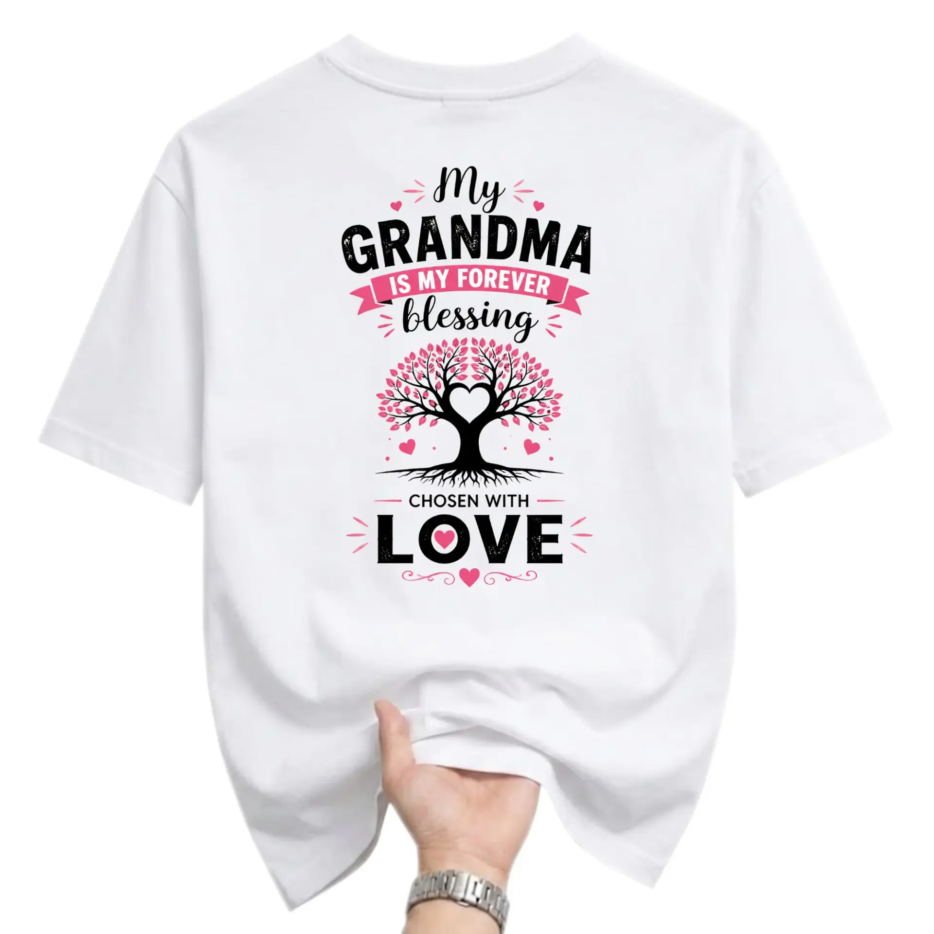 T-shirt My Grandma Is My Forever Blessing Family Appreciation Graphic Tee