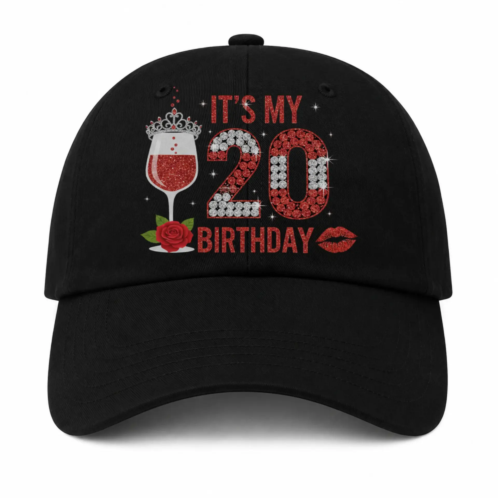Baseball Cap It Is My 20th Birthday Graphic Hat Adjustable Casual Accessory
