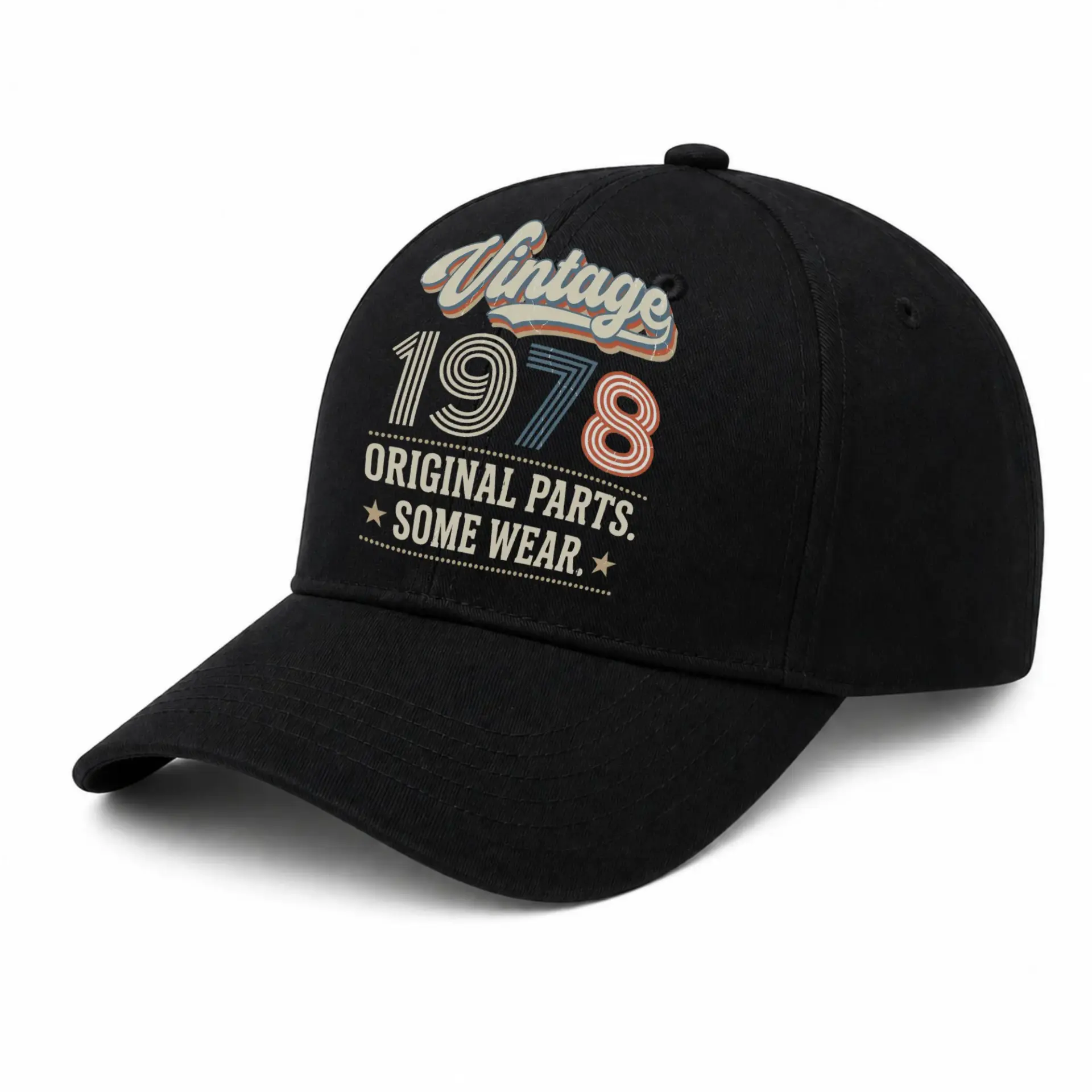 Baseball Cap Vintage 1978 Original Parts Graphic Retro Birthday Hat