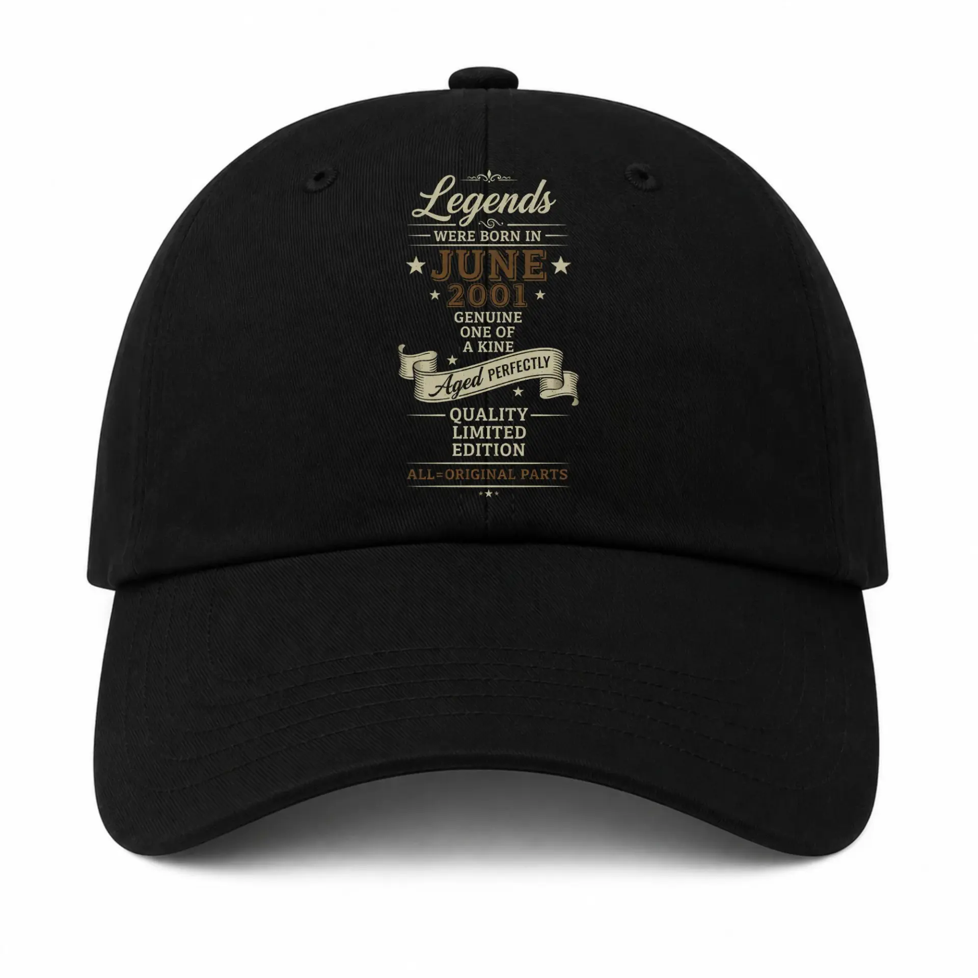 Baseball Cap Legends Were Born in June 2001 Vintage Birthday Gift Hat