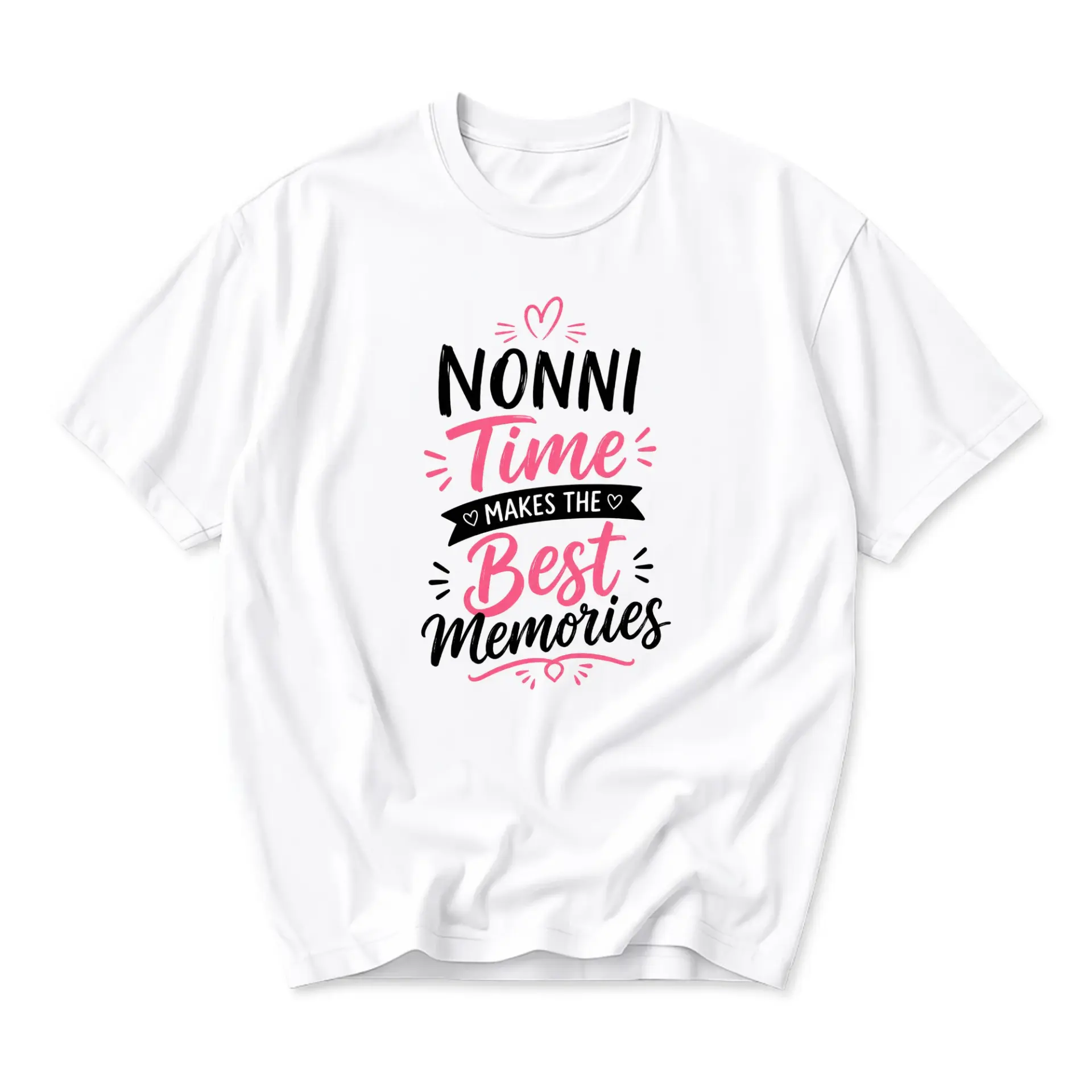 T-shirt Nonni Time Makes the Best Memories Graphic Tee Casual Everyday
