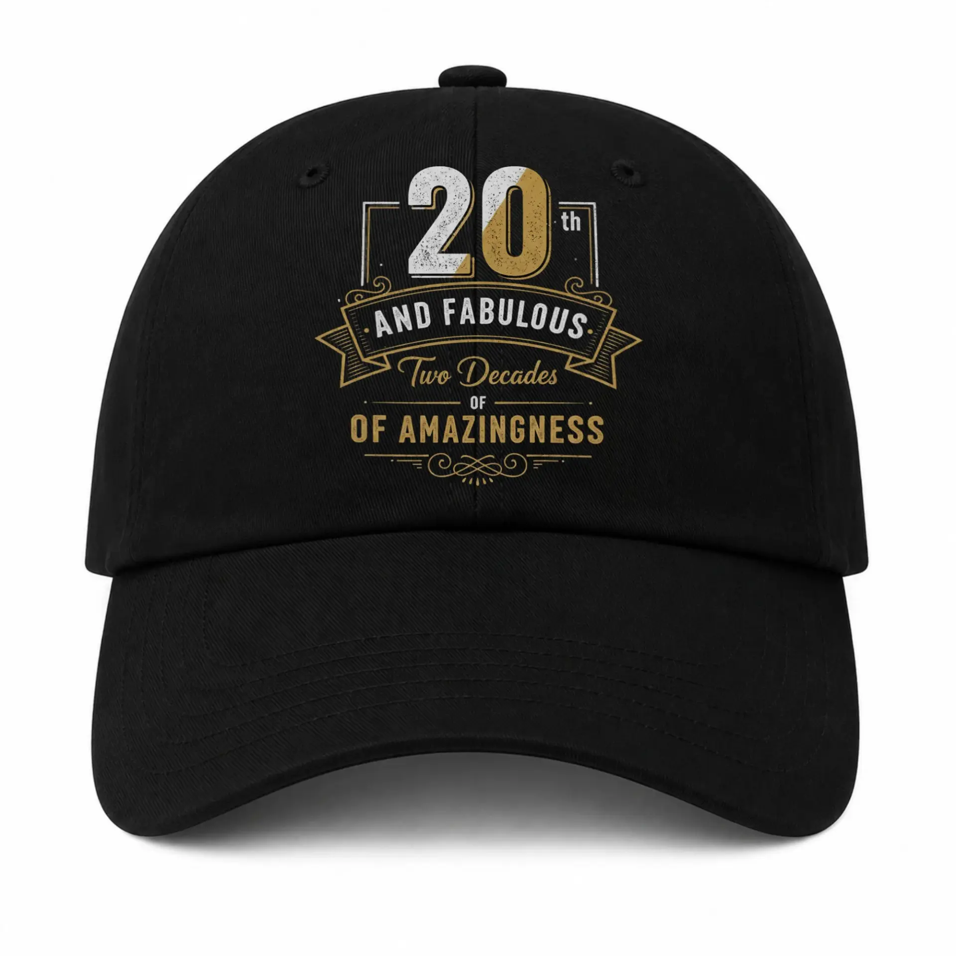 Baseball Cap 20 and Fabulous Graphic Embroidered Unisex Dad Hat