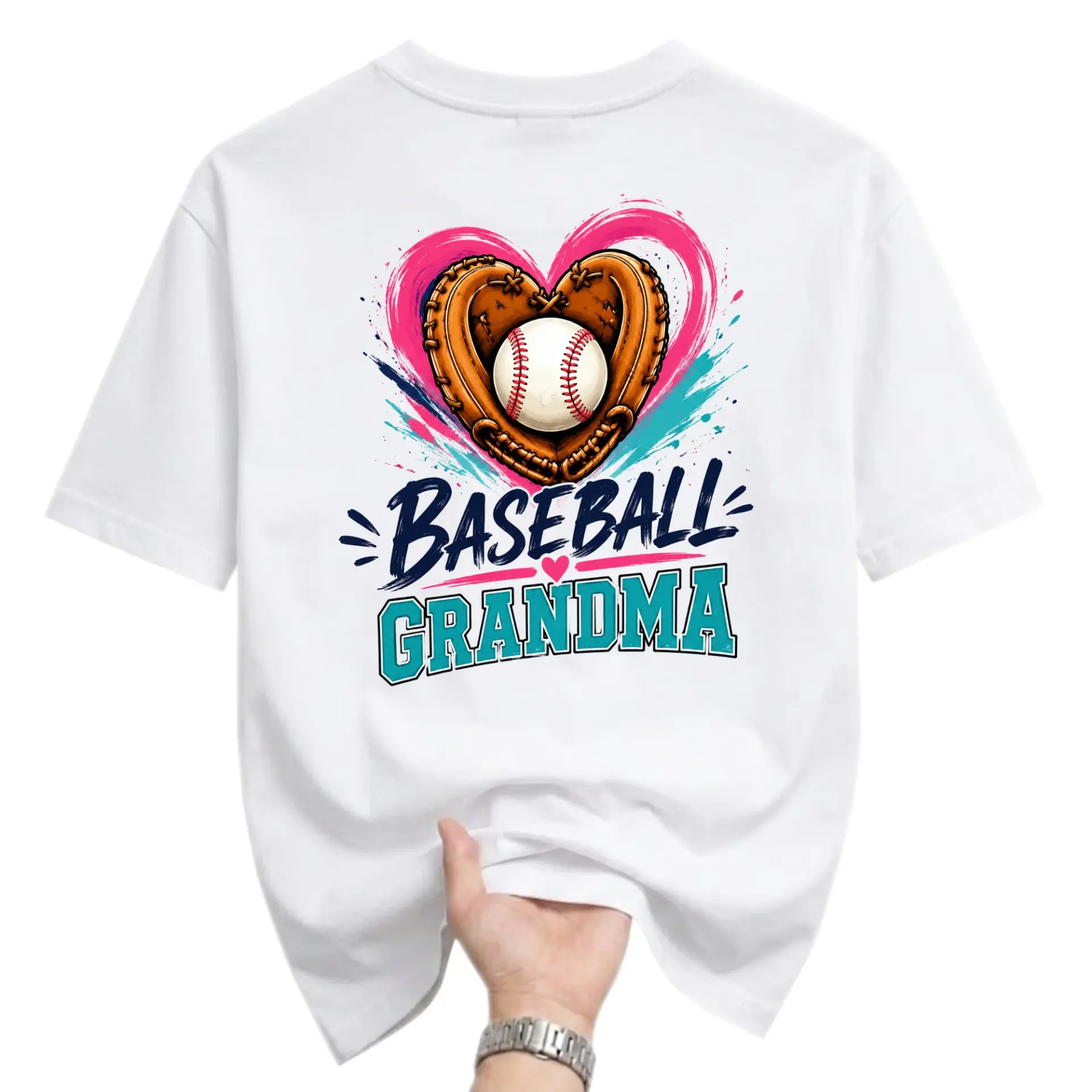 Baseball Grandma Graphic Tee Unisex Casual Crew Neck T-Shirt Sport Inspired
