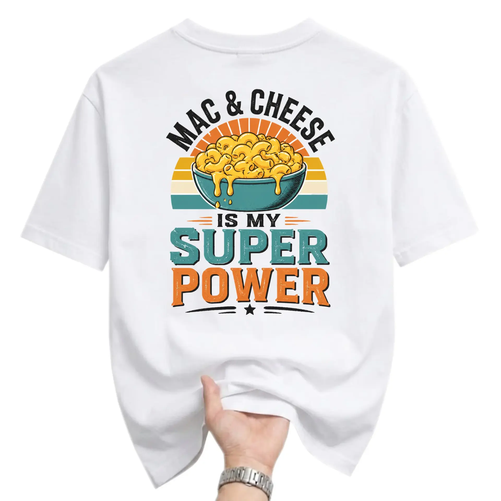 Funny Shirt and Cheese Is My Super Graphic Tee Unisex Cotton Crew Neck