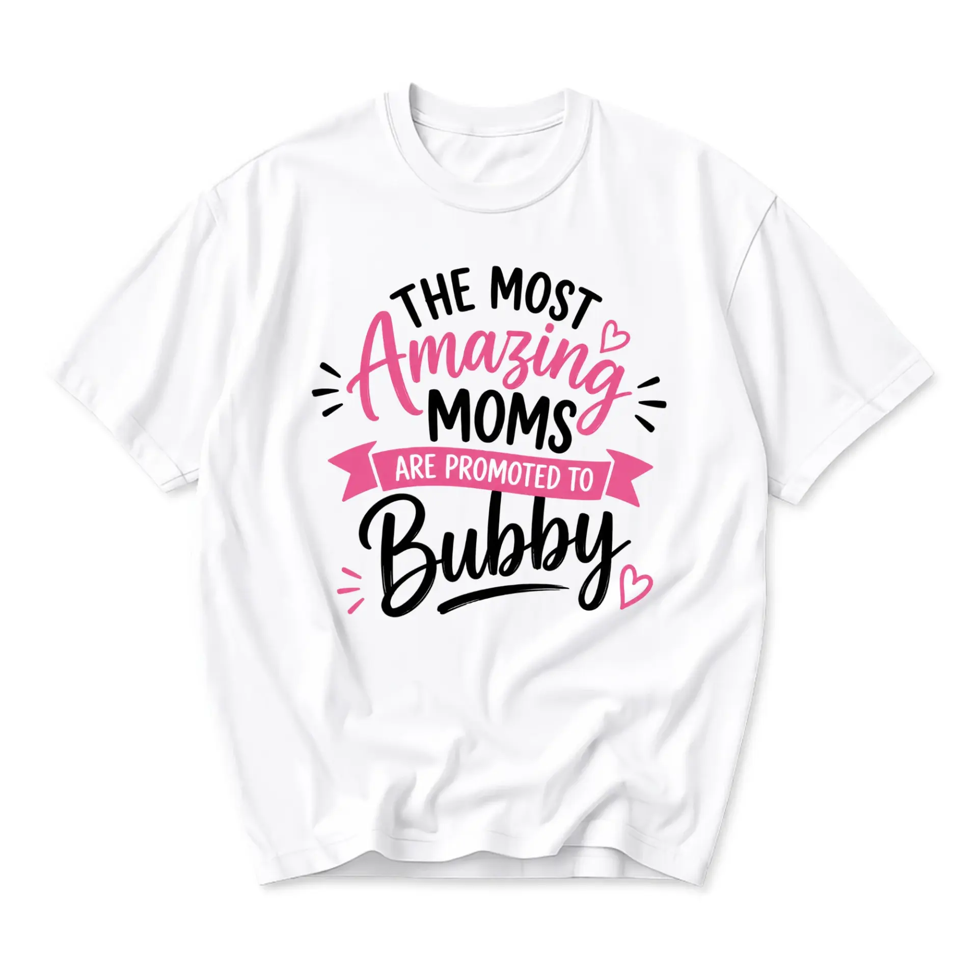 Funny Shirt the Most Amazing Moms Are Promoted to Graphic Tee Unisex Casual Crew Neck Comfortable White Top