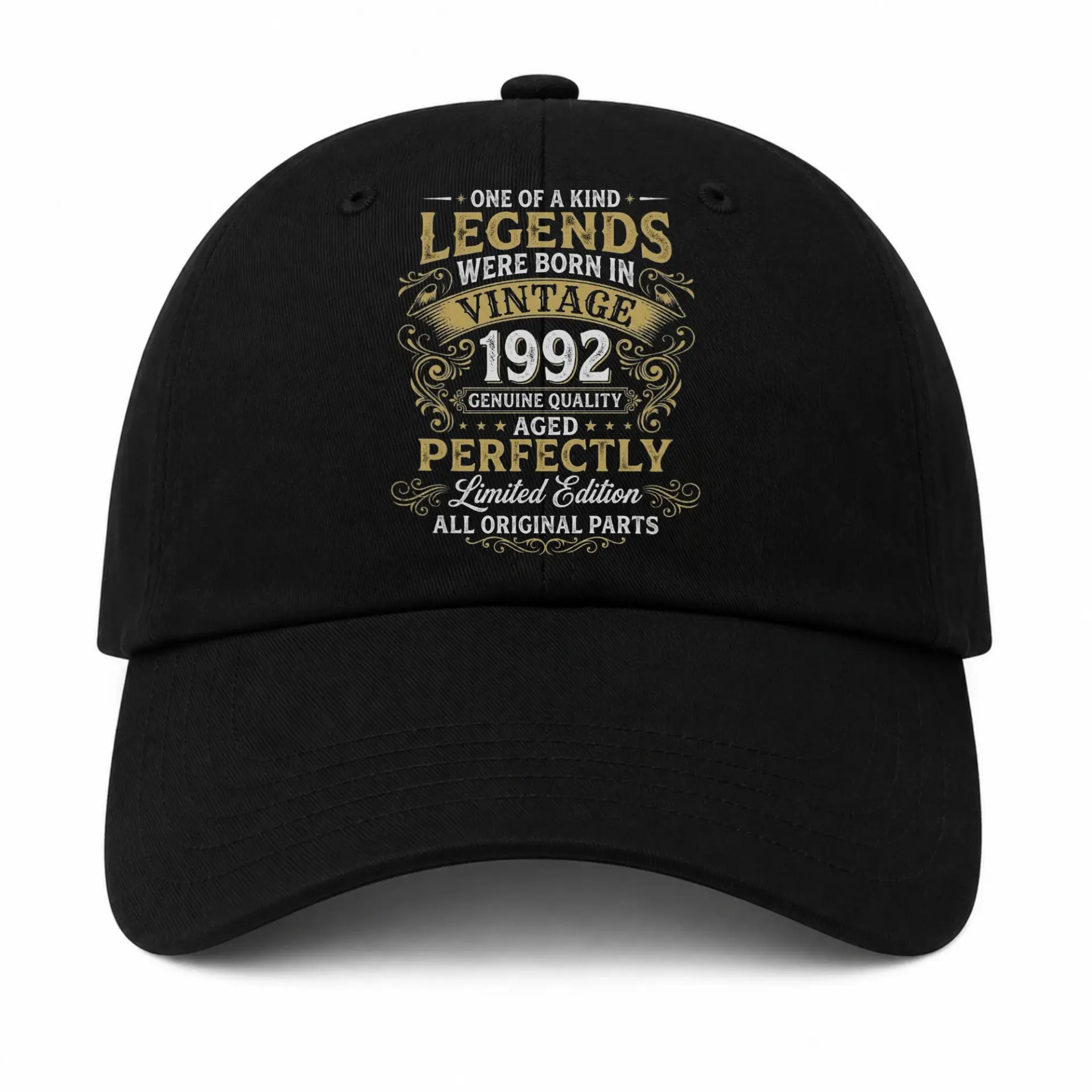 Baseball Cap Vintage 1992 Birthday Graphic Design Casual Sun Hat