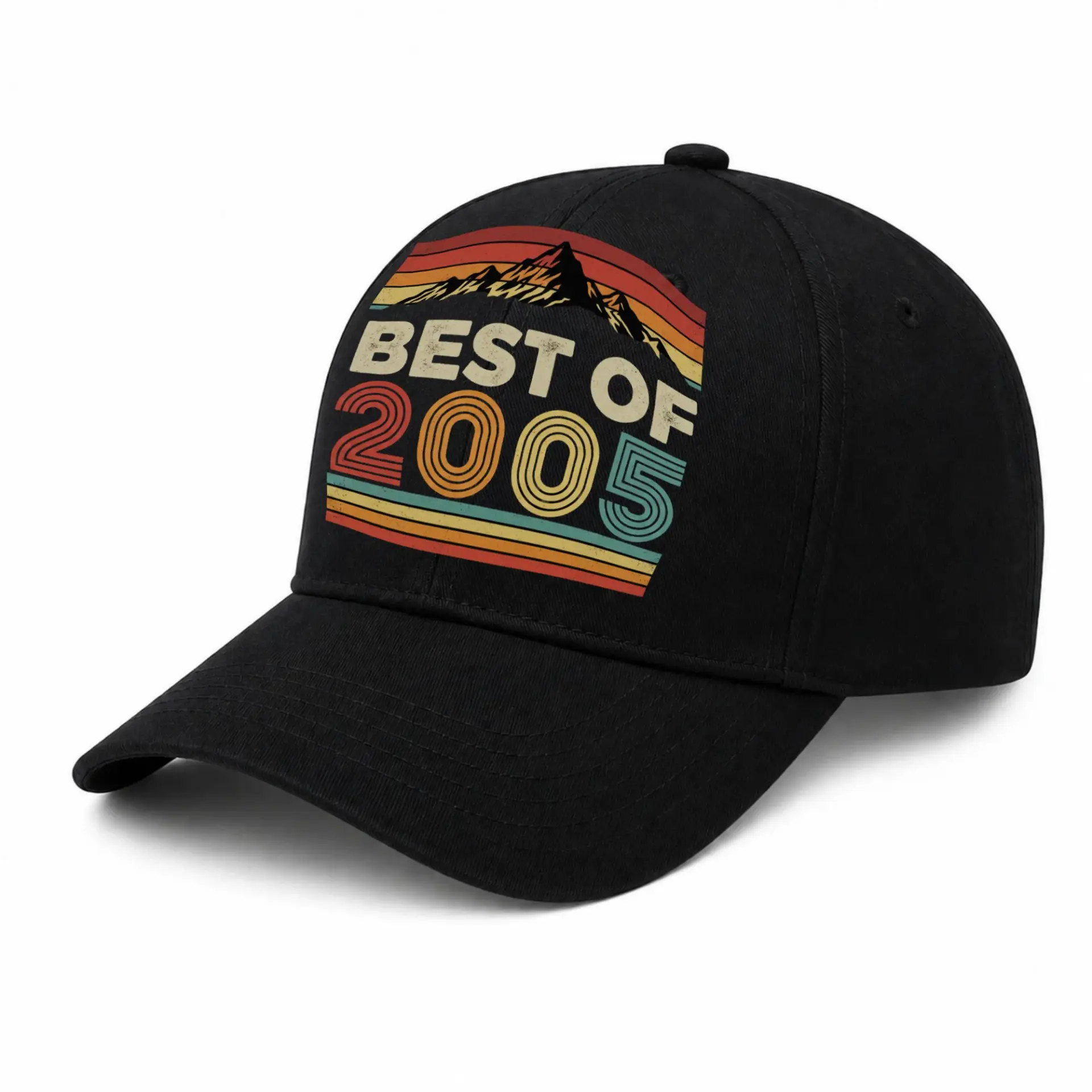Baseball Cap Vintage Mountain Adventure Retro Graphic Embroidered Hat