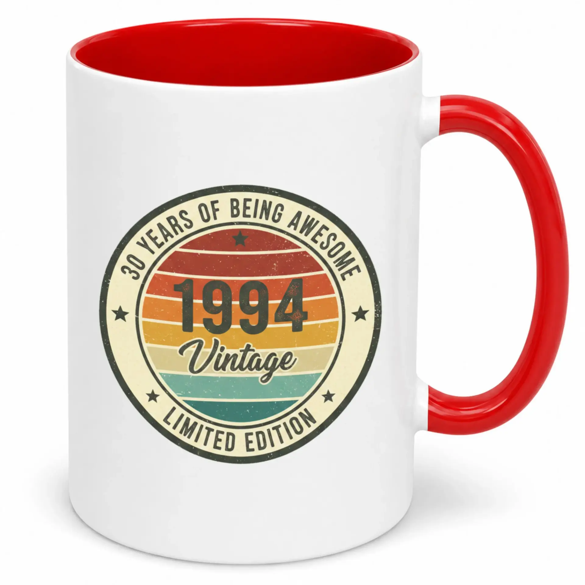 Funny 1994 30th Birthday Ceramic Coffee Mug Vintage 30 Years of Being Awesome Anniversary Drinkware Gift for Men and Women
