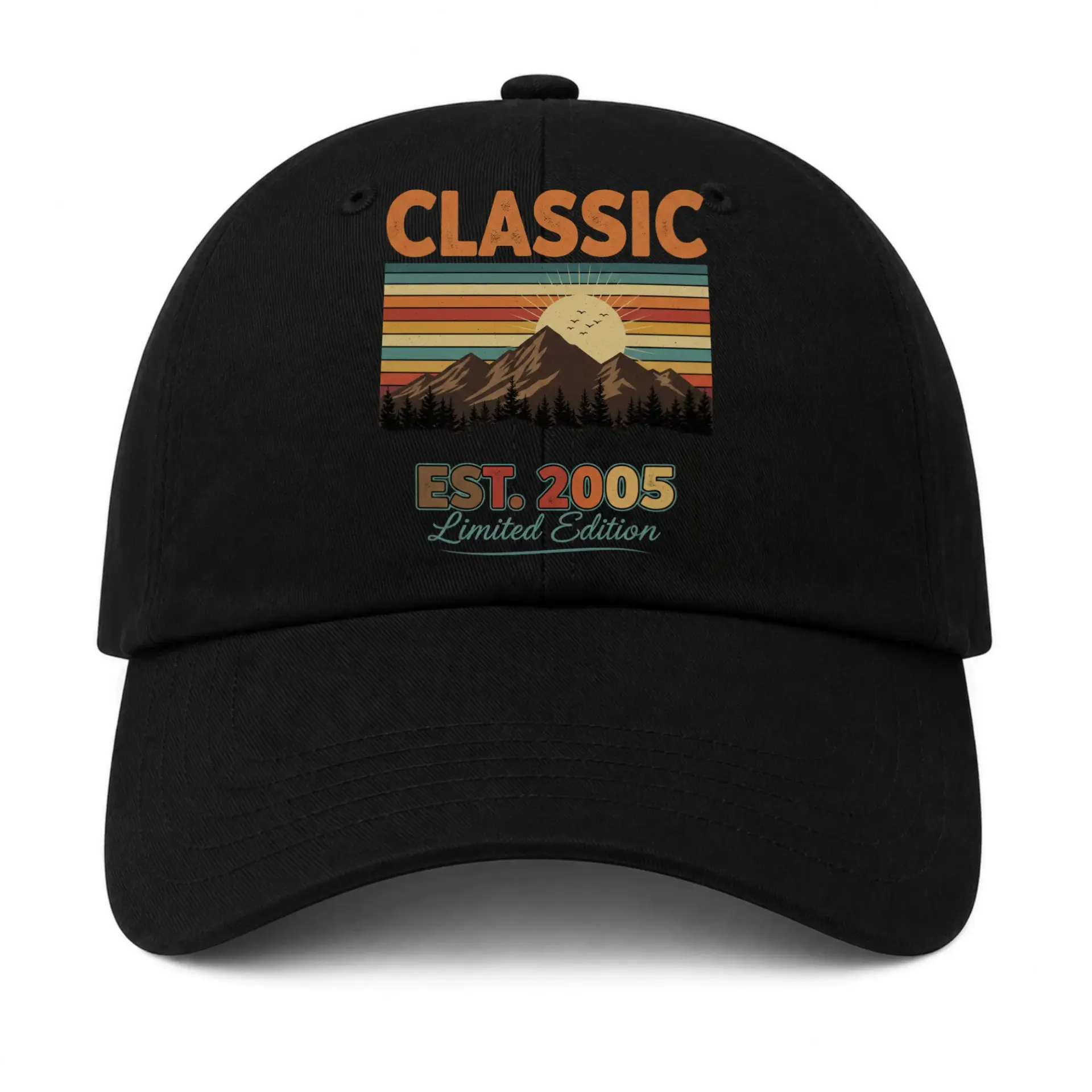Vinyl Sticker Pack Classic Est 2005 Limited Edition Retro Mountain Landscape Graphic Decals for Personal Items 3 Pieces