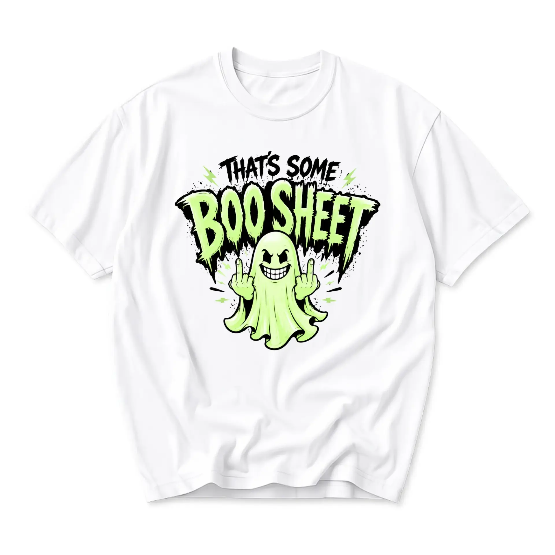 Funny Shirt That Is Some Boo Sheet Graphic Tee Unisex Casual Crew Neck Top for Everyday Wear and Sarcastic Outfits