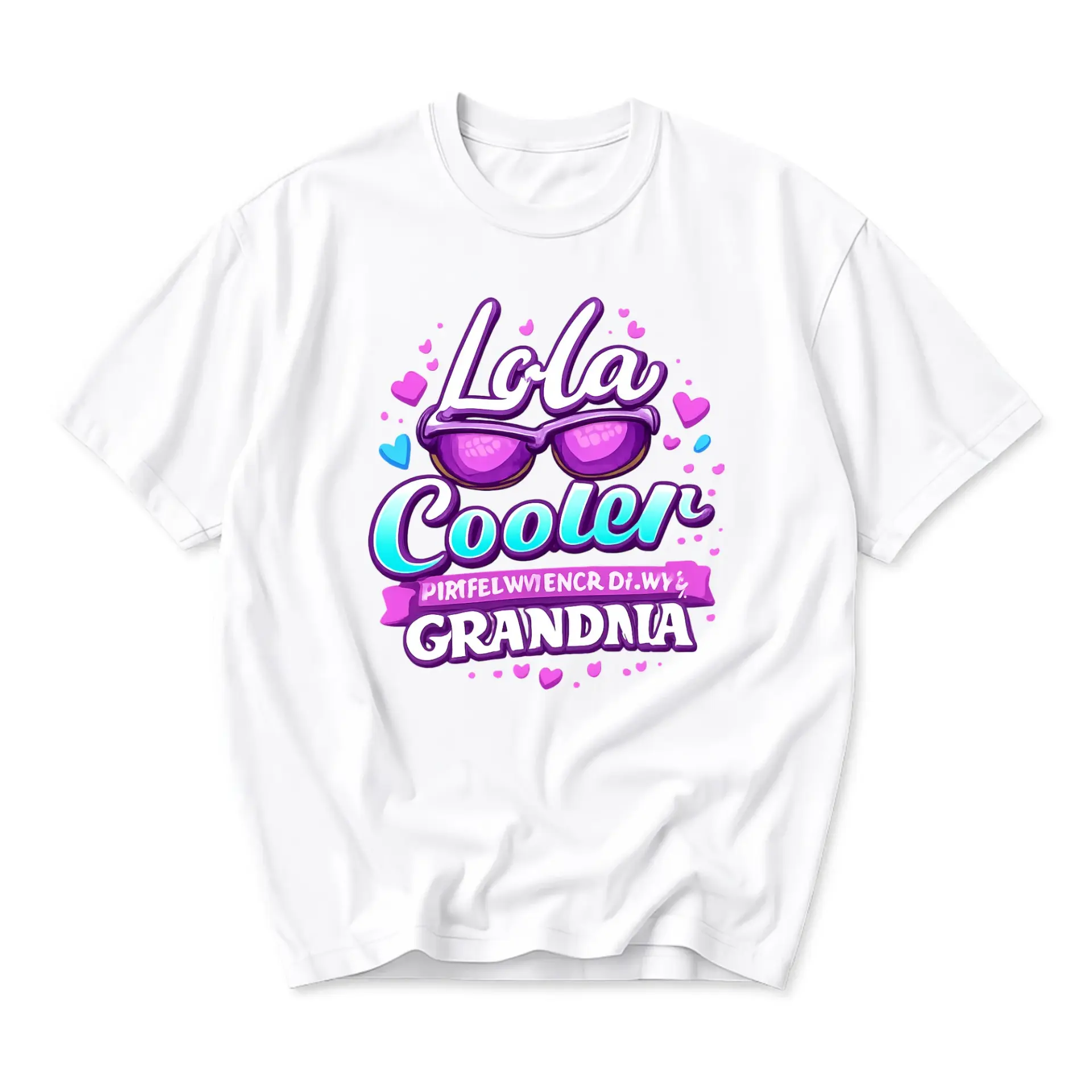 Funny Shirt Lola Than Grandma Graphic Printed Tee Relaxed Fit Unisex Crew