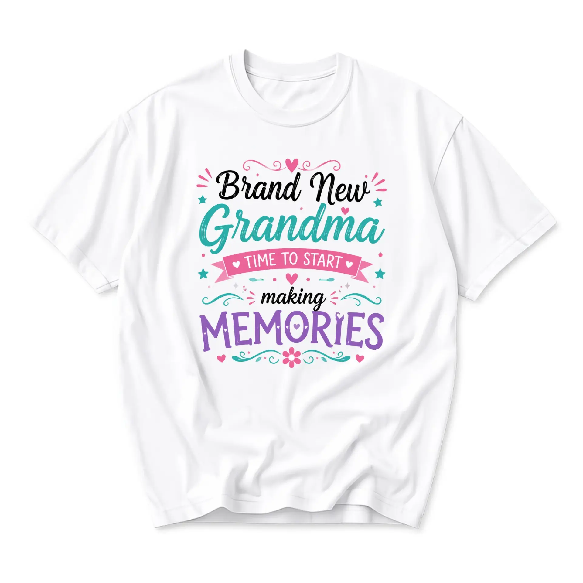 Graphic Tee Grandma Making Memories Unisex Crew Neck Casual Everyday Shirt
