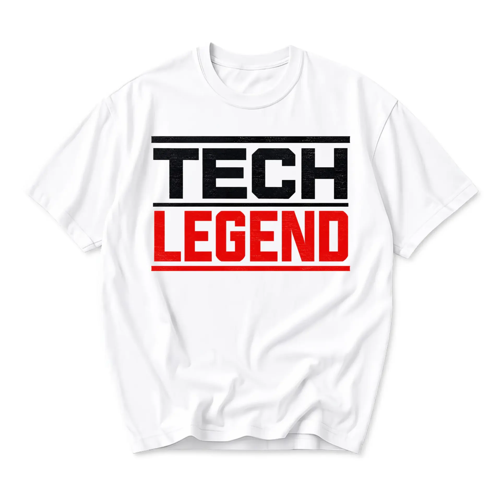 Graphic Tee Tech Legend Unisex Crew Neck Short Sleeve Shirt for Computer Enthusiasts and Technology Professionals