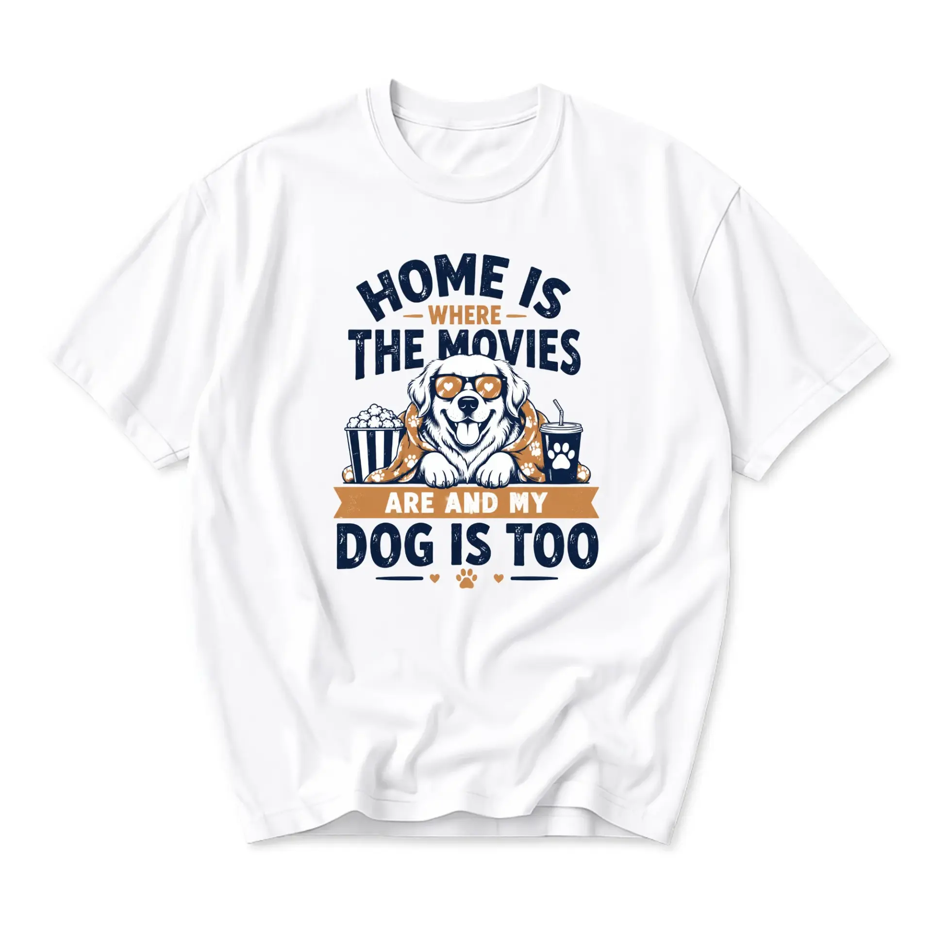 Graphic Tee Unisex Crew Neck Shirt Where the Movies Are and Is Too Funny