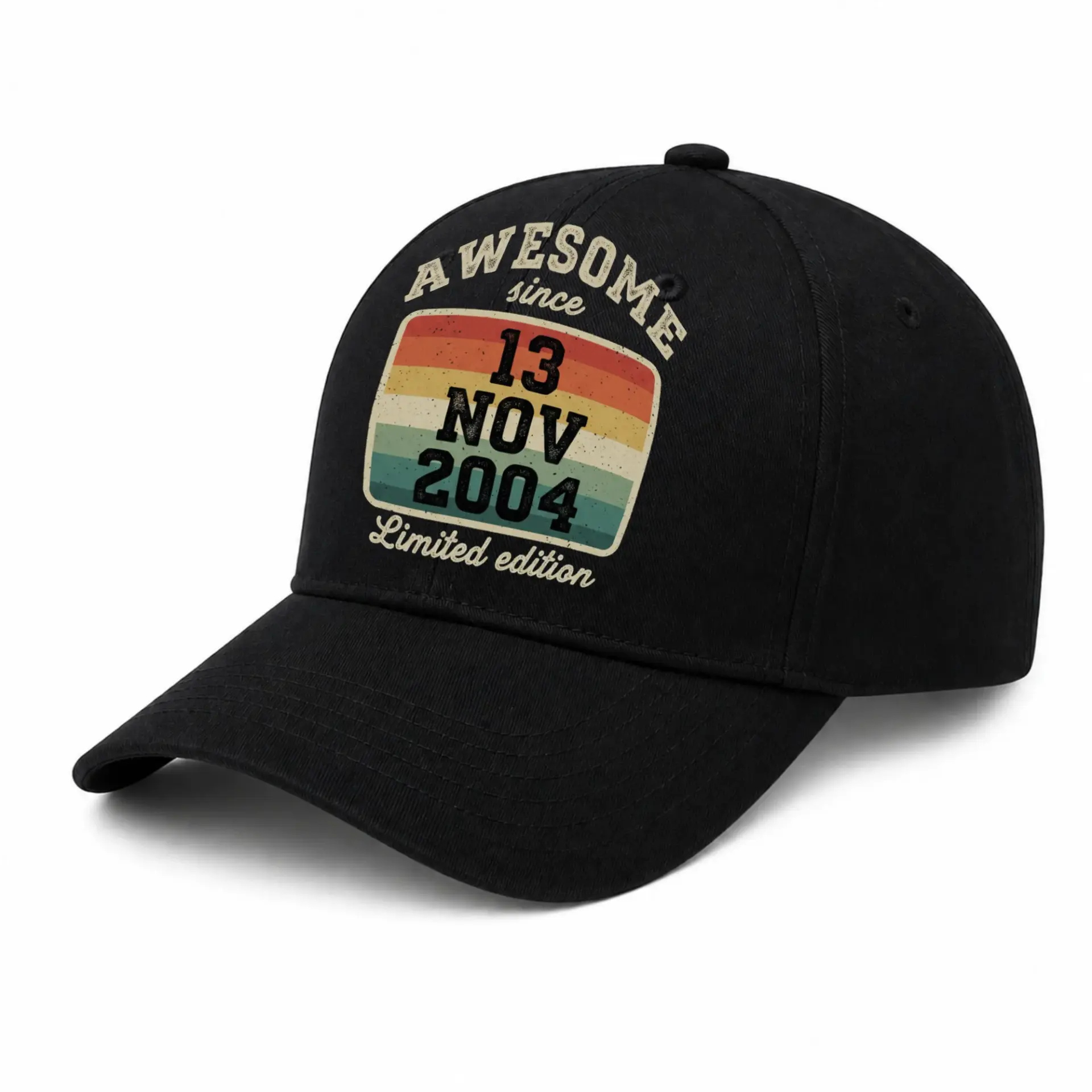 Baseball Cap Awesome Since November 2004 Vintage Sunset Graphic Hat