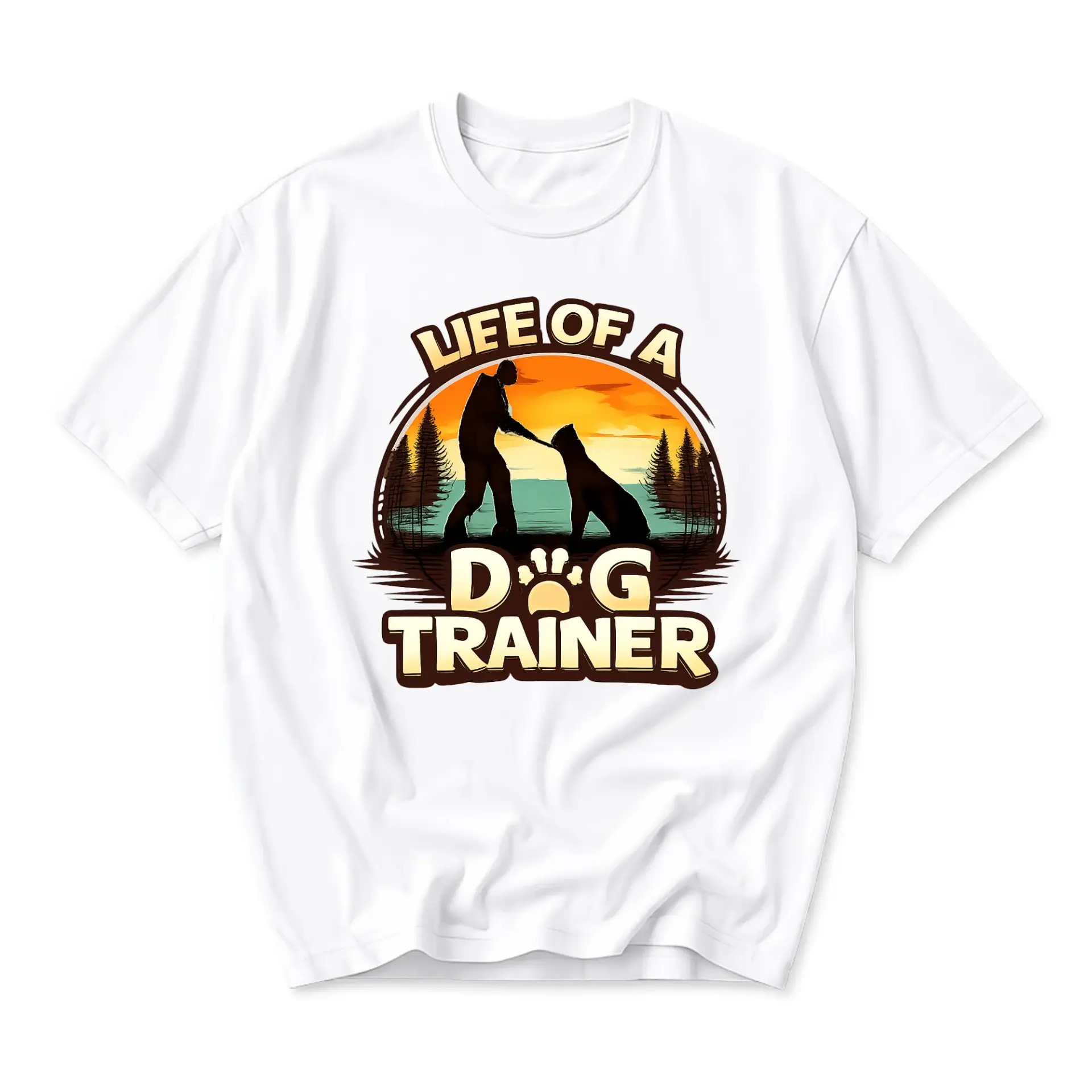 Graphic Tee Life of a Dog Print Unisex Crew Neck Casual Everyday Wear Soft