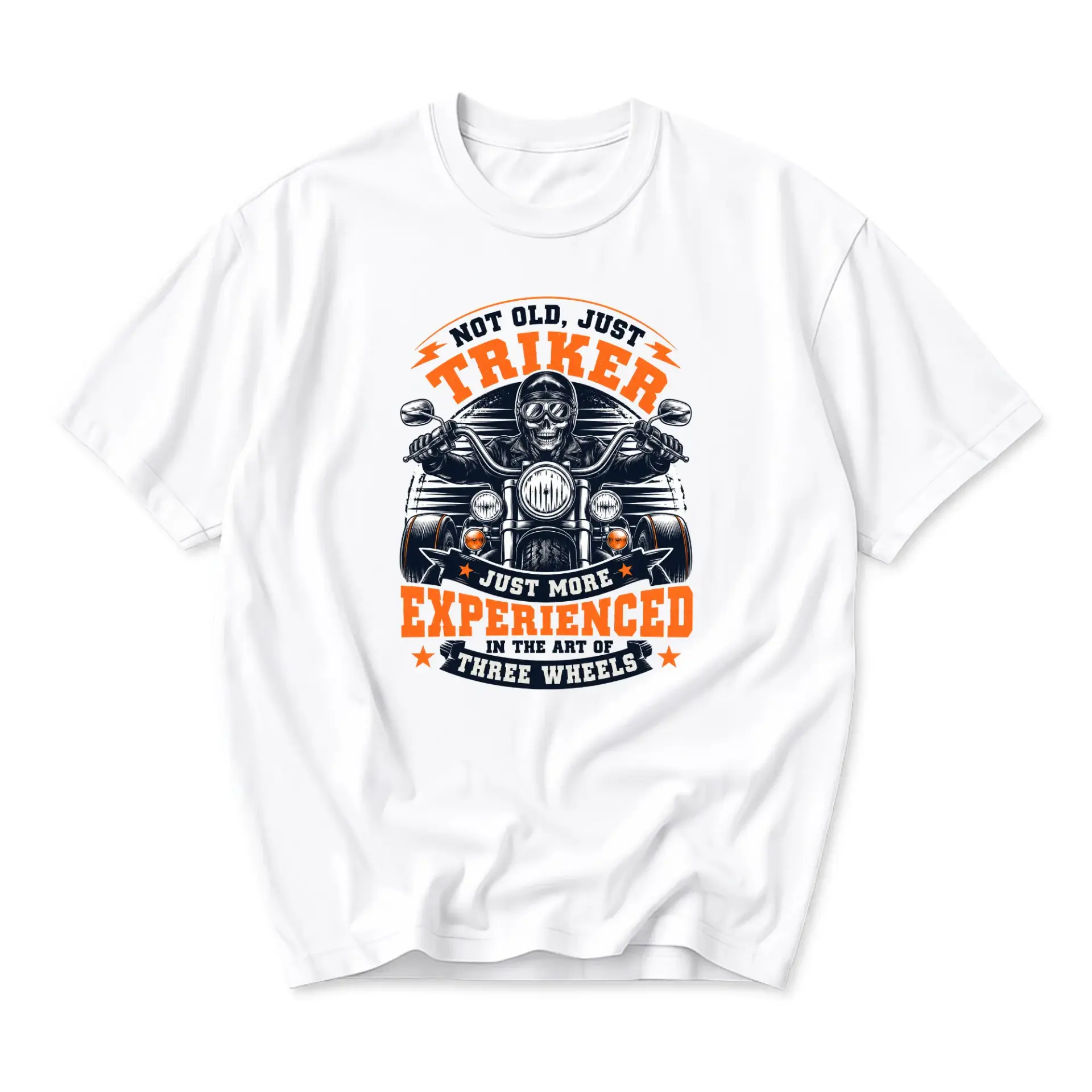 Graphic Tee Not Old Just Triker Experienced Three Wheels Unisex Crew Neck T-Shirt Short Sleeve Casual Apparel