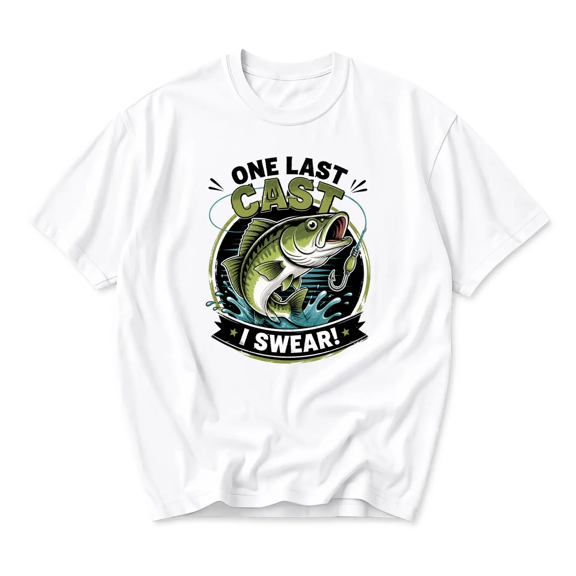 Funny Shirt I Graphic Tee Unisex Fishing Hobby Themed Casual Wear Cotton Blend Crew Neck Apparel