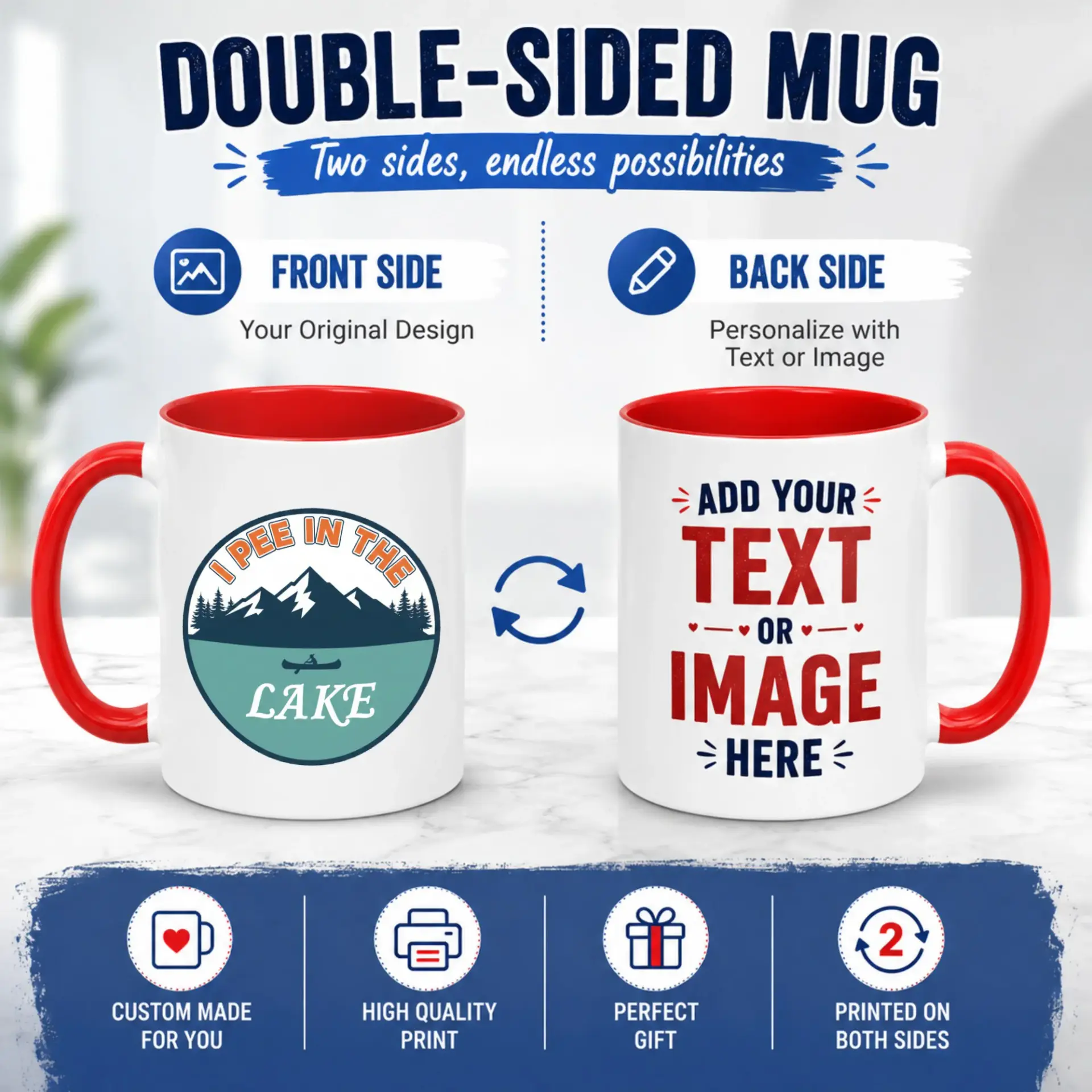 Funny Camping Coffee Mug, Humorous Lake Lover Ceramic Drinkware for Outdoor Enthusiasts, Novelty Beverage Cup for Men and Women, 11oz 15oz