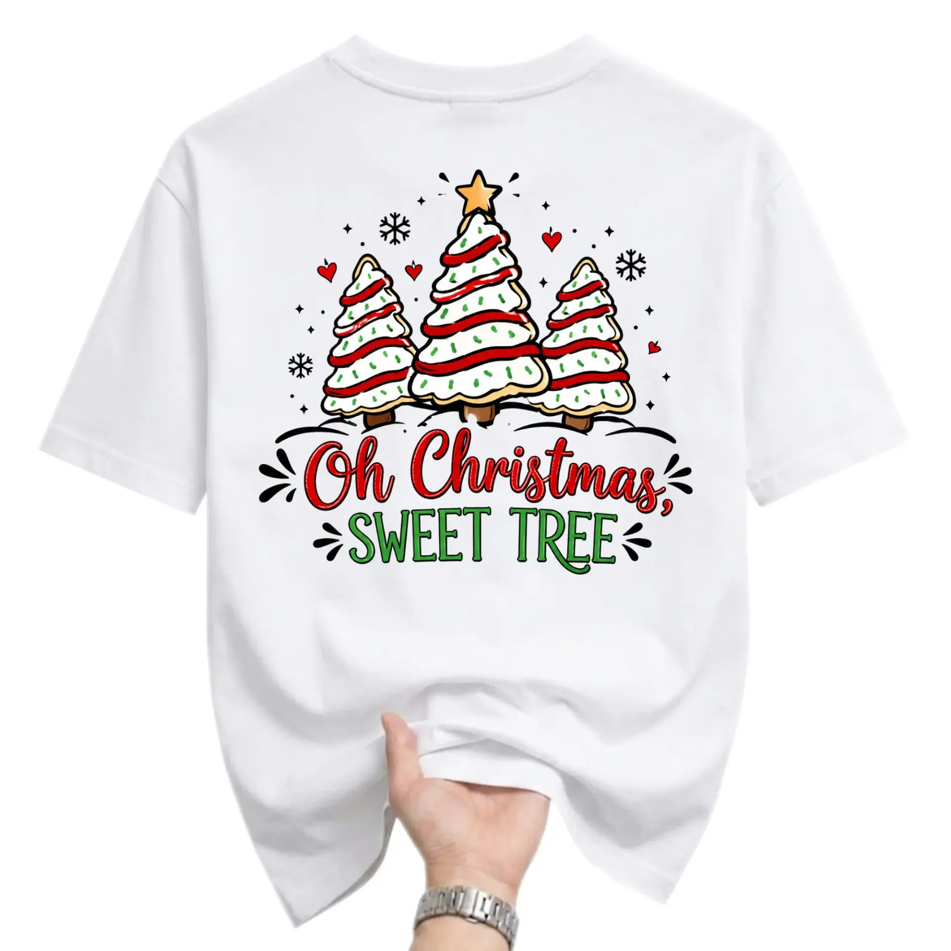 Funny Shirt Oh Christmas Sweet Tree Graphic Tee Holiday Themed Unisex