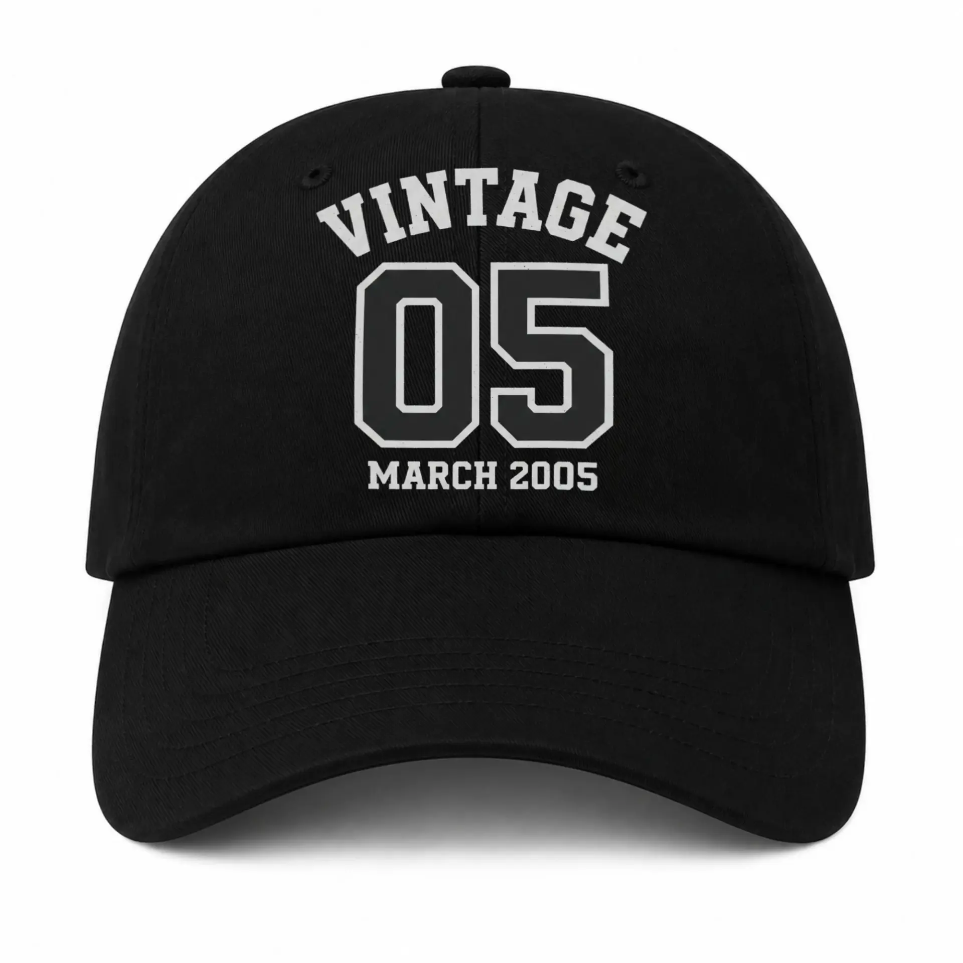 Baseball Cap Vintage March 2005 Aesthetic Retro Style Casual Hat