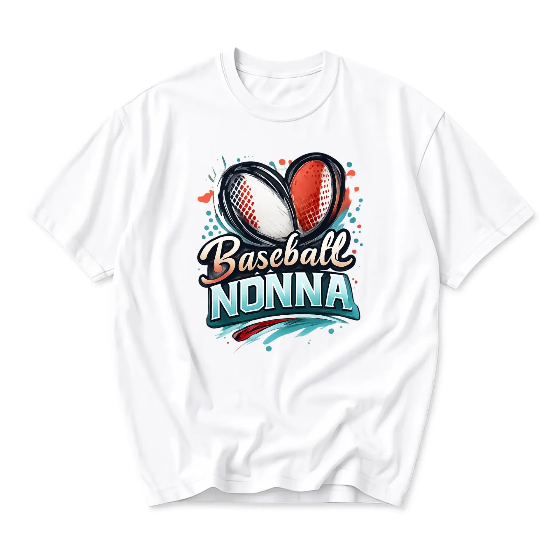 Graphic Tee Baseball Nonna Shirt Sports Grandmother Casual Crew Neck Short Sleeve Cotton Blend Top for Everyday Wear