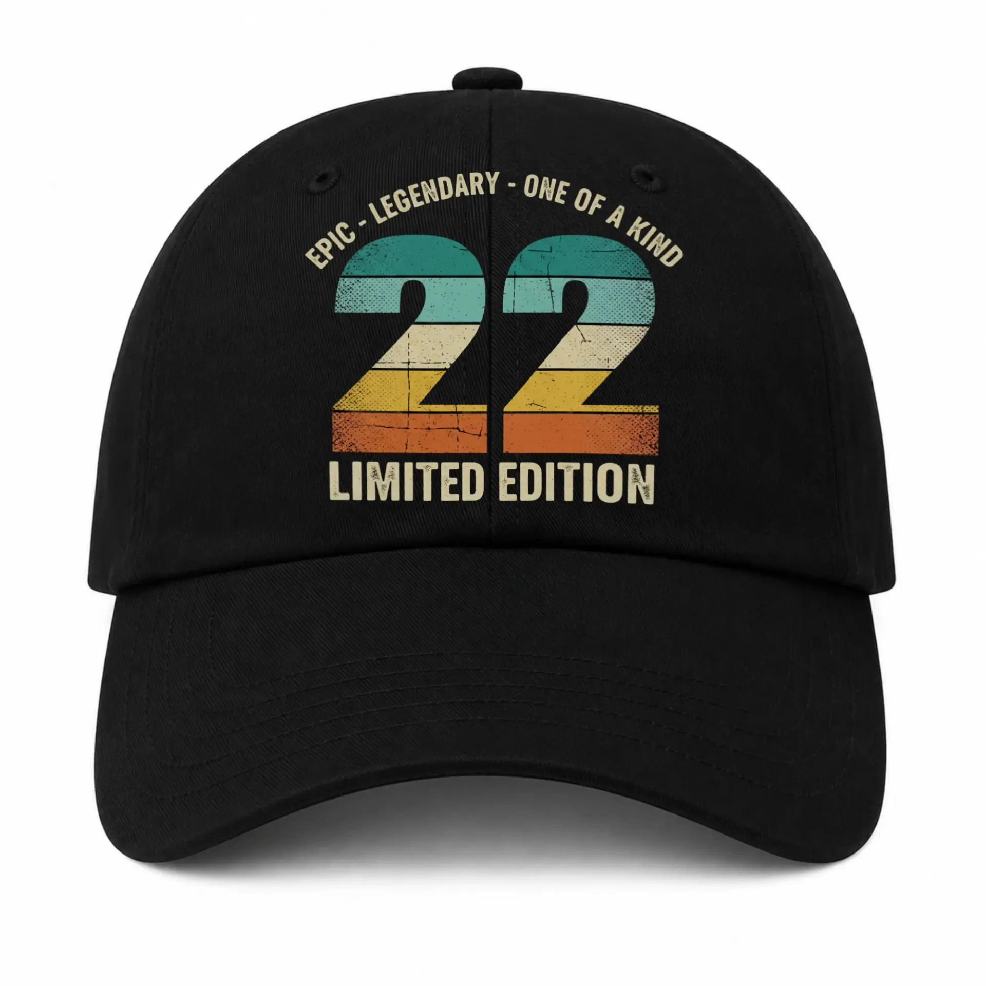 Baseball Cap Retro Style Legendary Design Adjustable Cotton Dad Hat