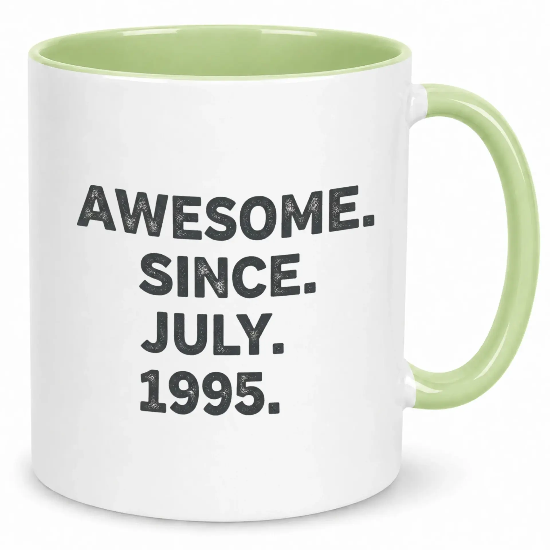 Funny Ceramic Coffee Mug 1995 Birthday Gift Idea Awesome Since July Unique Themed Drinkware for Her or Him