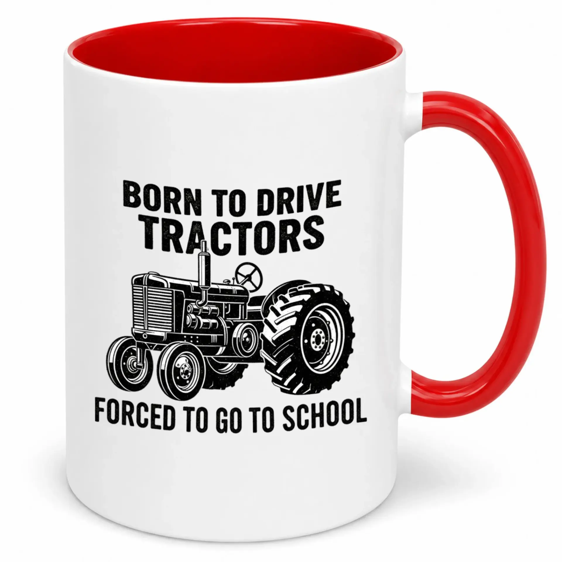 Funny Tractor Driver Ceramic Coffee Mug for Farmers & Agriculture Enthusiasts Unique School Humorous Gift Idea 11oz or 15oz