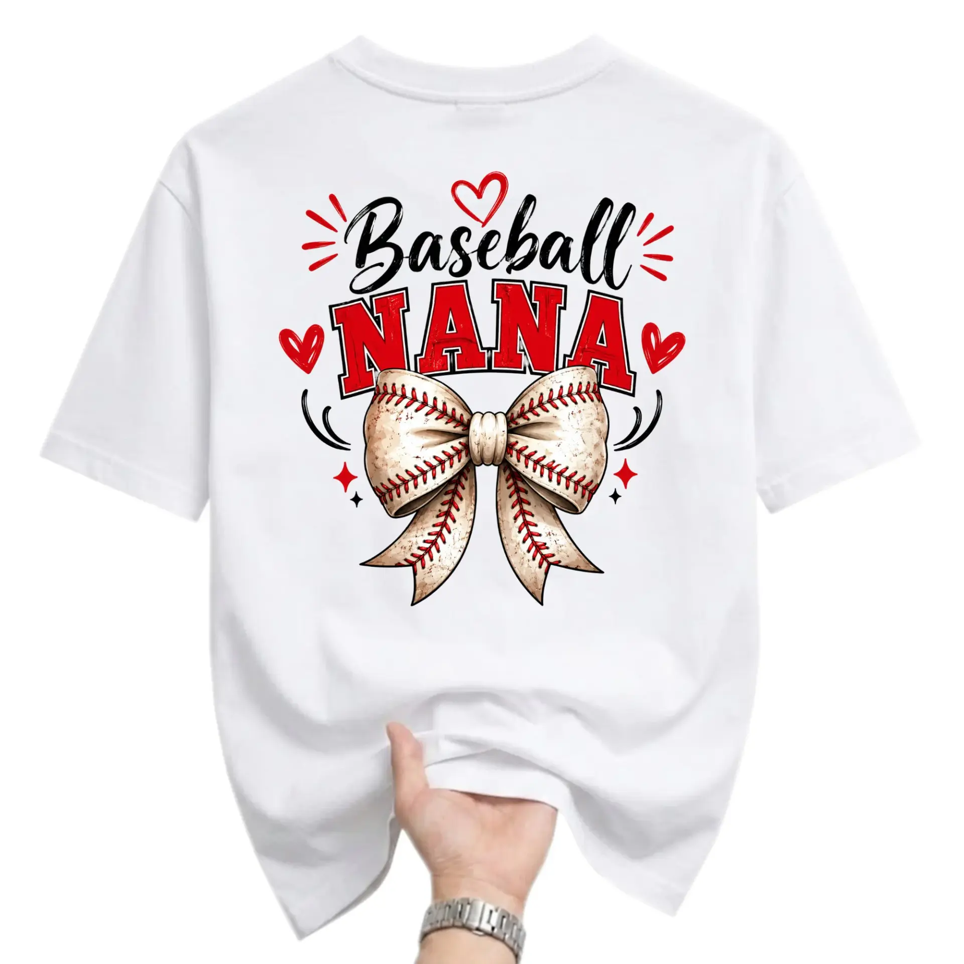 Graphic Tee Baseball Nana Shirt Sport Fan Apparel Unisex Crew Neck Casual Everyday Wear Soft Comfortable Cotton Blend Top