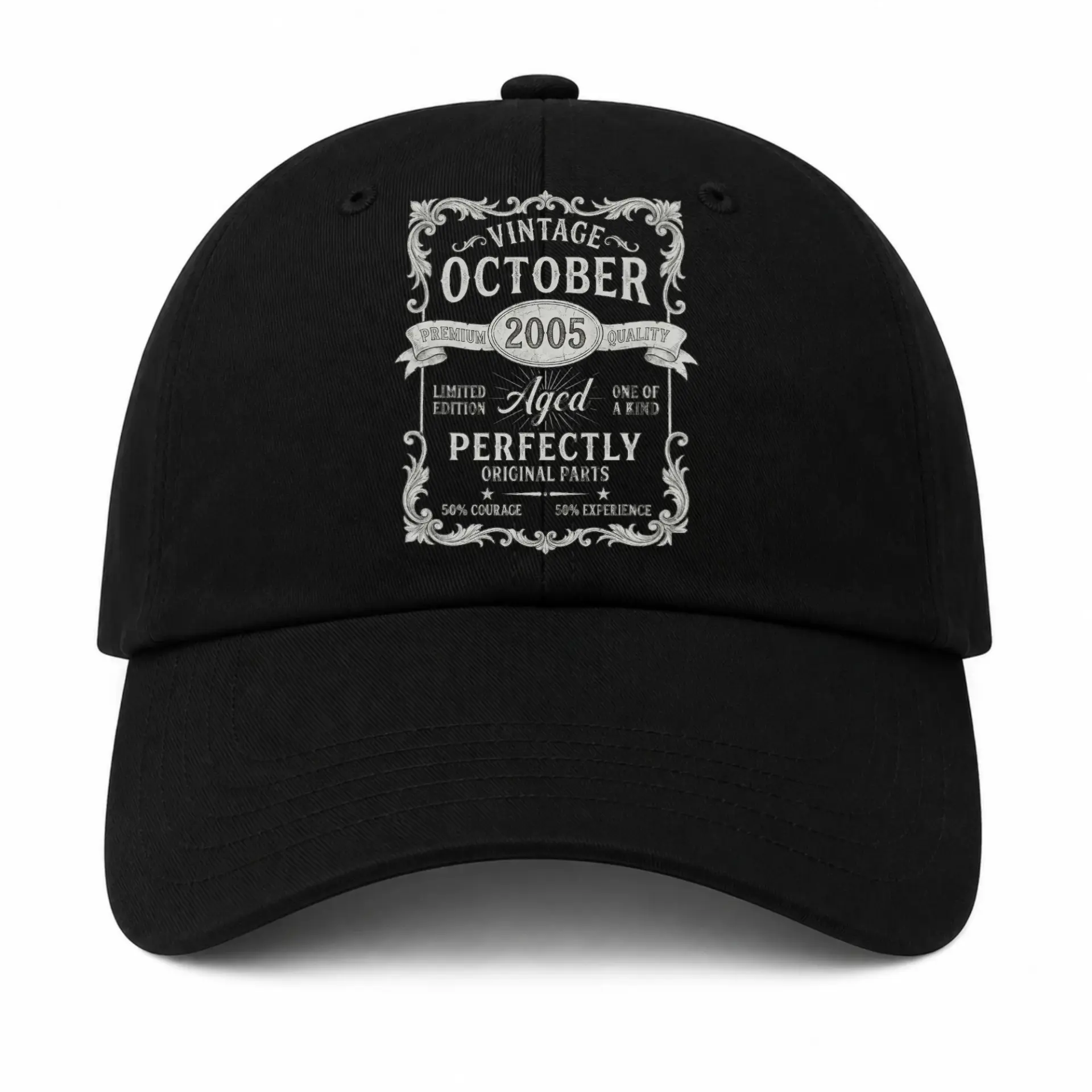 Baseball Cap Vintage October 2005 Birthday Graphic Embroidered Hat