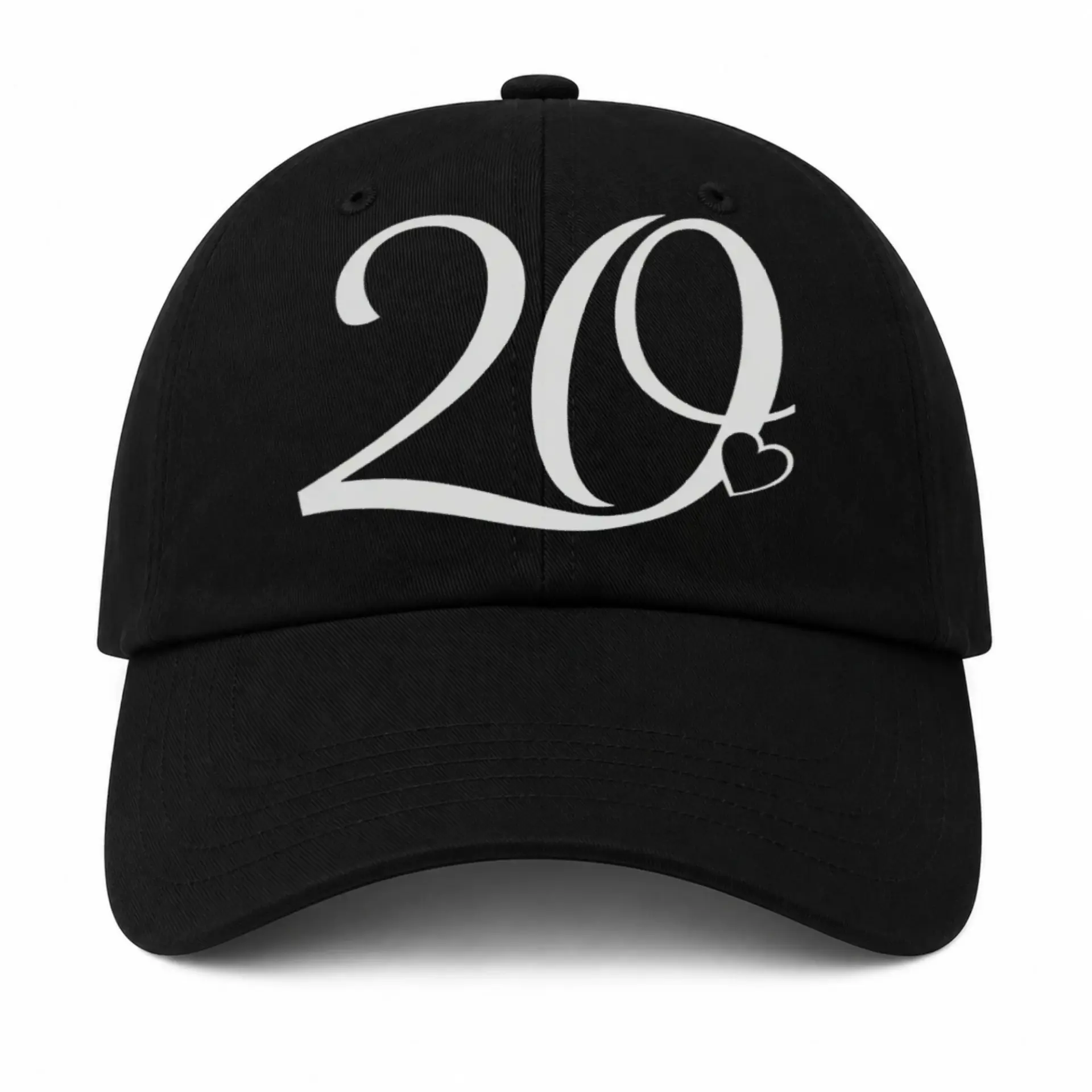 Baseball Cap Featuring Heart Graphic Embroidery for Casual Daily Wear