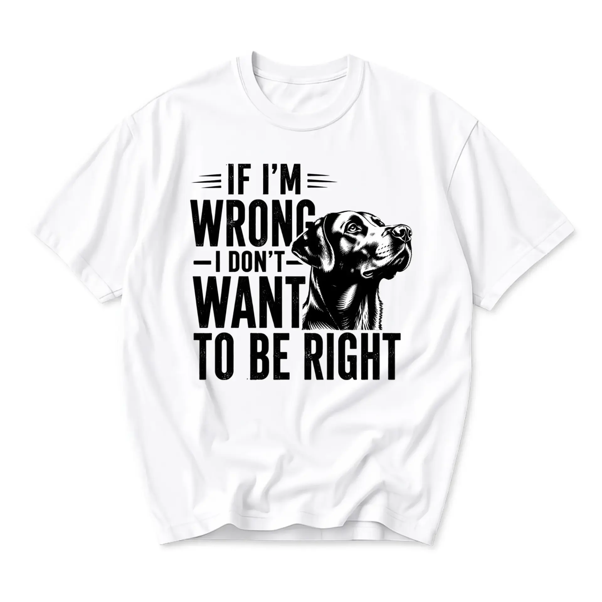 Funny Shirt Unisex Graphic Printed T-Shirt Featuring Dog Art and Humorous