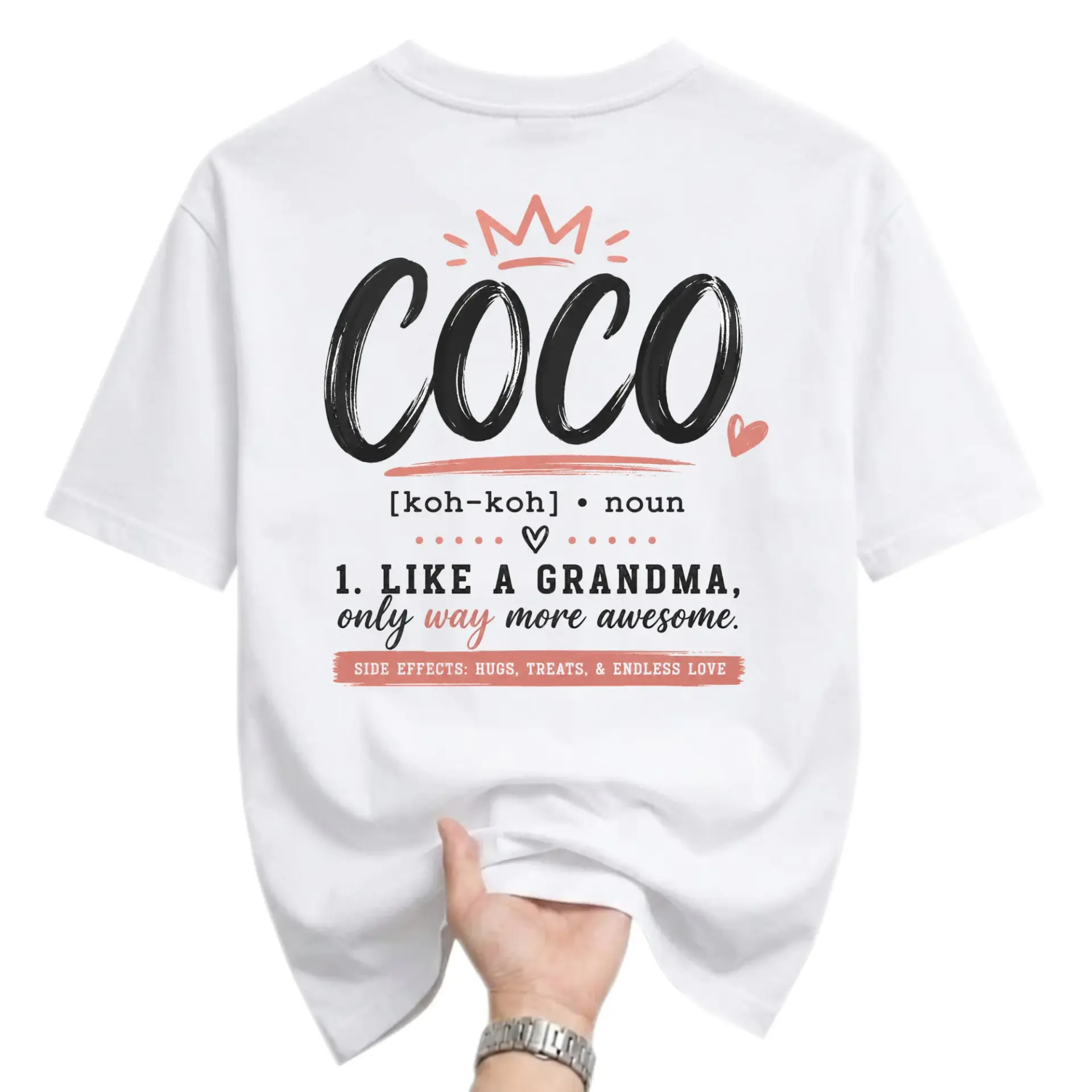 Funny Shirt Coco Definition Graphic Tee Unisex Casual Crew Neck Soft Cotton Blend Everyday Outfit Top for Grandparents