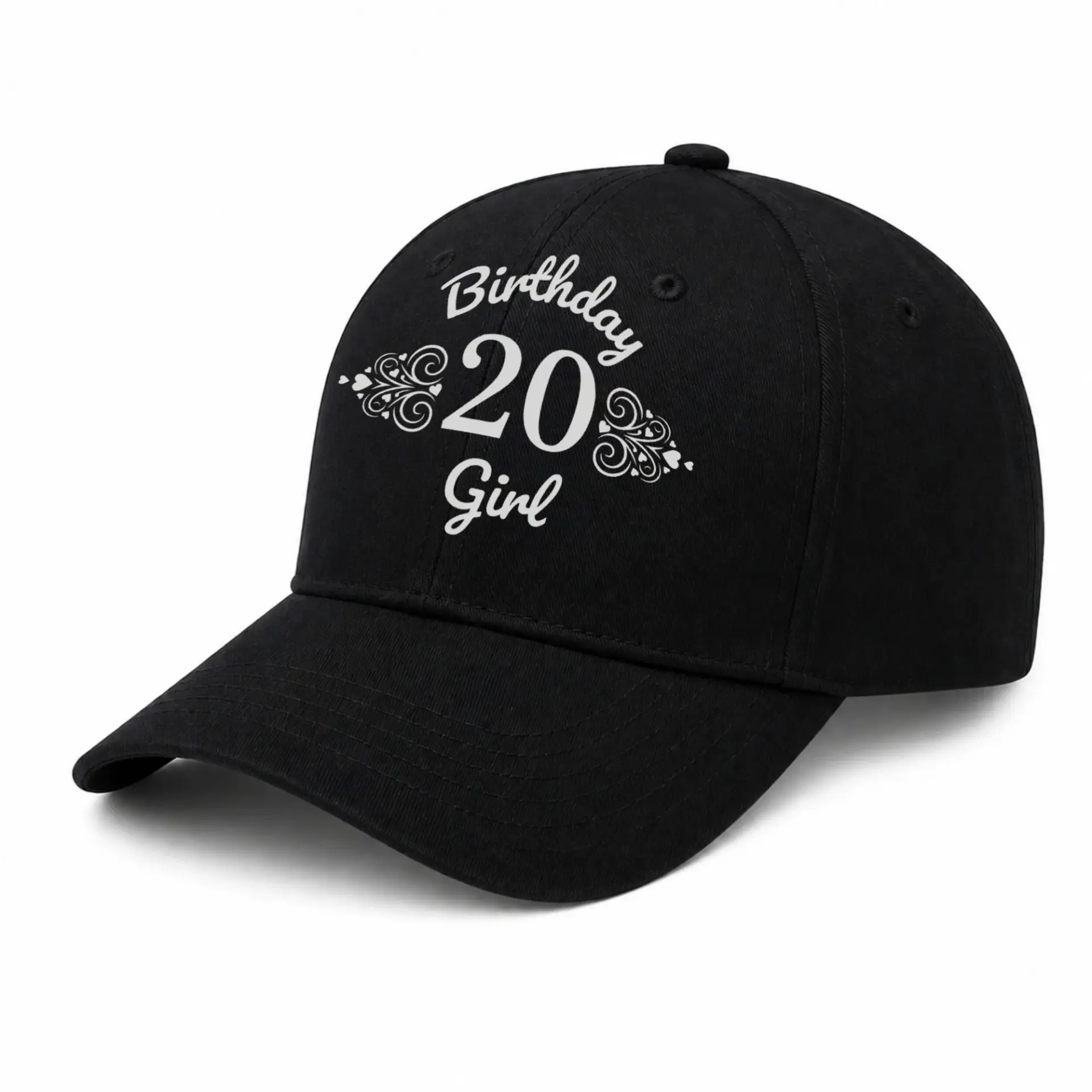 Vinyl Sticker Pack Birthday Girl 20 Years Old Decal Set for Laptops Water Bottles and Personal Item Decoration 3 Piece