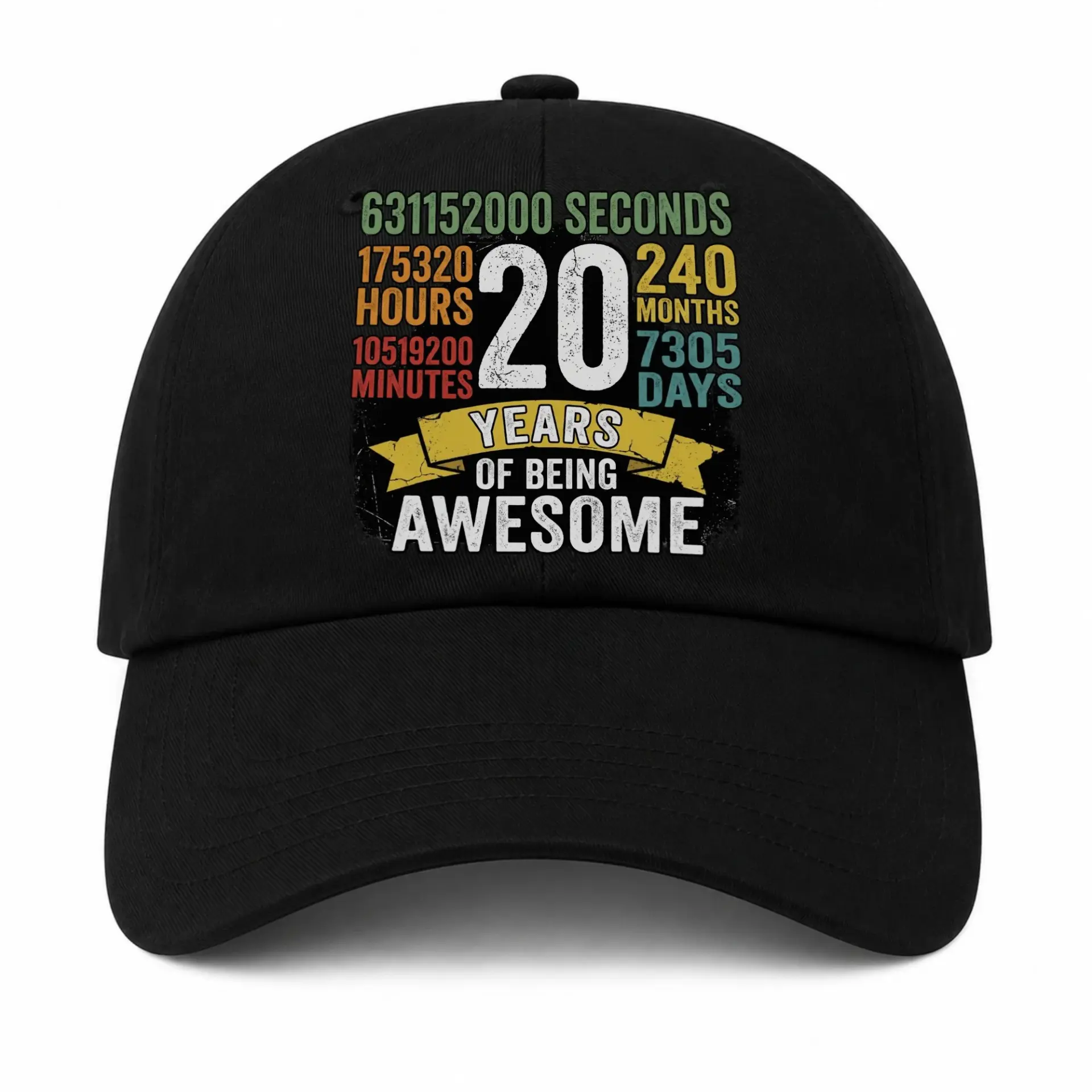 Vinyl Sticker Pack 20 Years of Being Awesome Vintage Design Set of 3 Durable Waterproof Decals for Laptops and Journals