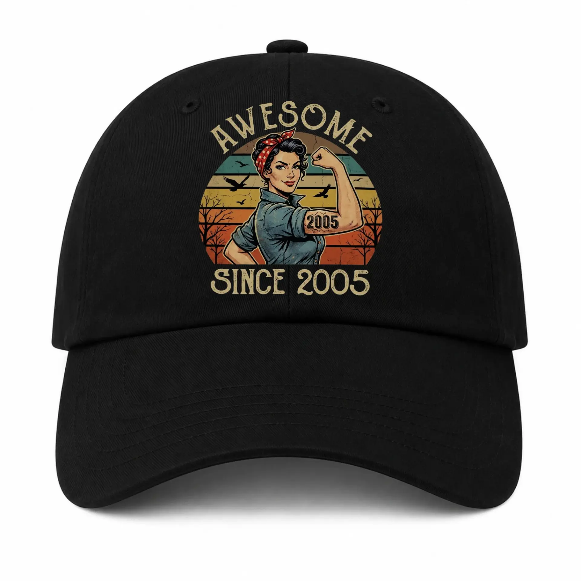 Risk: the Design References "rosie the Riveter," Which Is a Widely Recognized Cultural Icon and Intellectual Property Symbol Often Protected under Various Jurisdictions Regarding Visual Likeness and Related Branding.