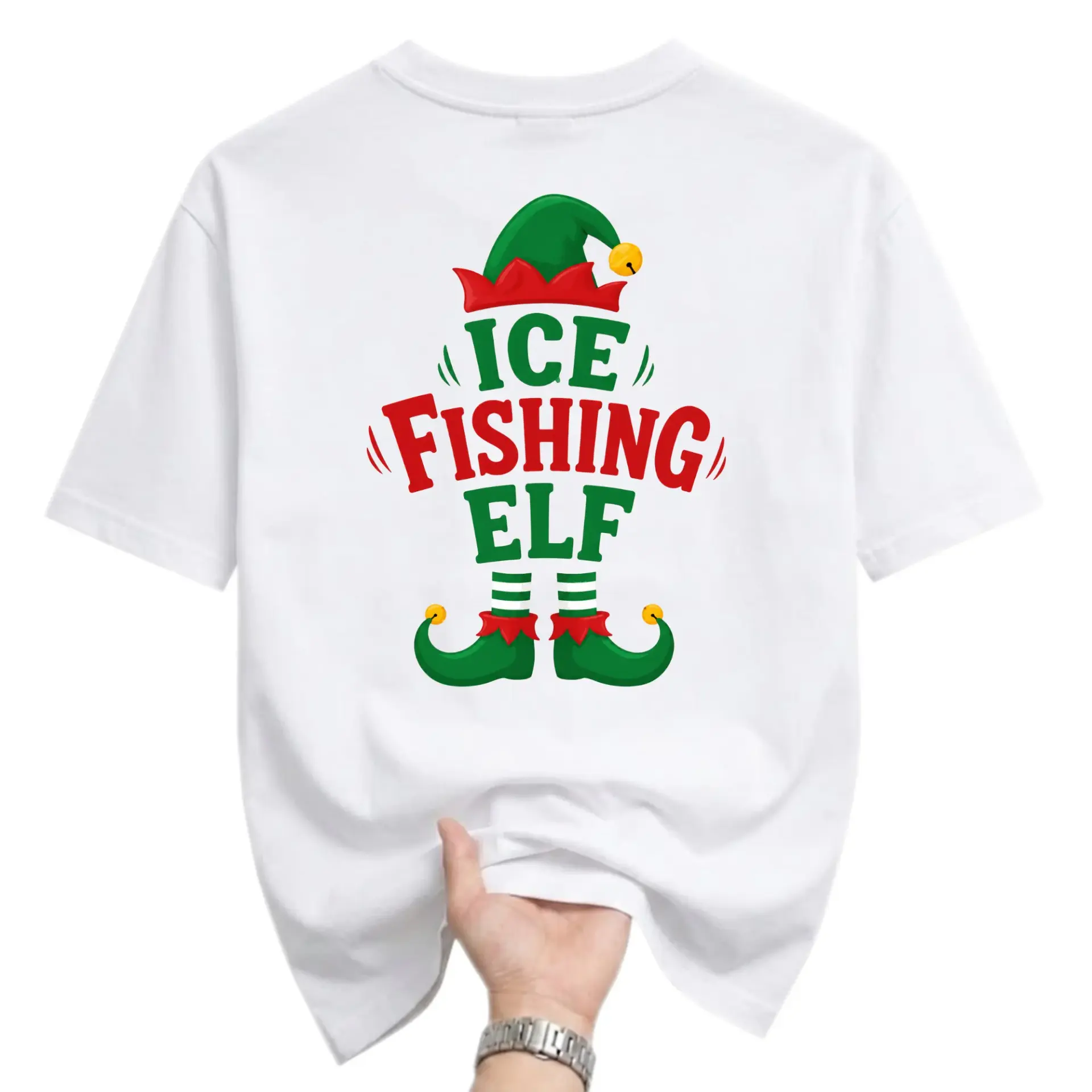 Funny Shirt Fishing Graphic Tee Holiday Casual Unisex Crew Neck Short