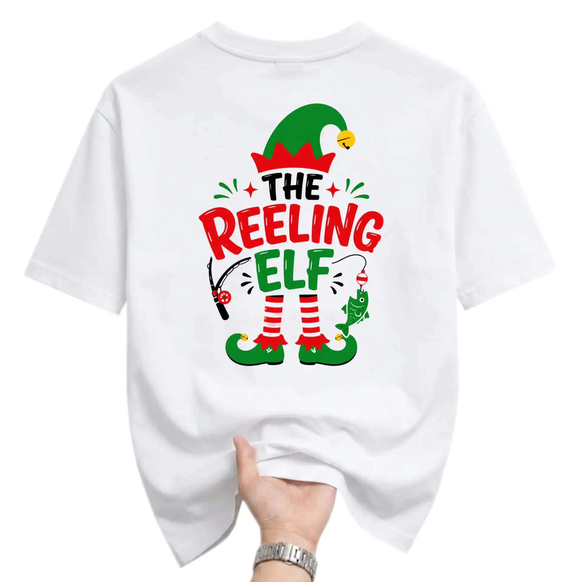 Funny Shirt the Reeling Fishing Holiday Graphic Tee Unisex Crew Neck Casual