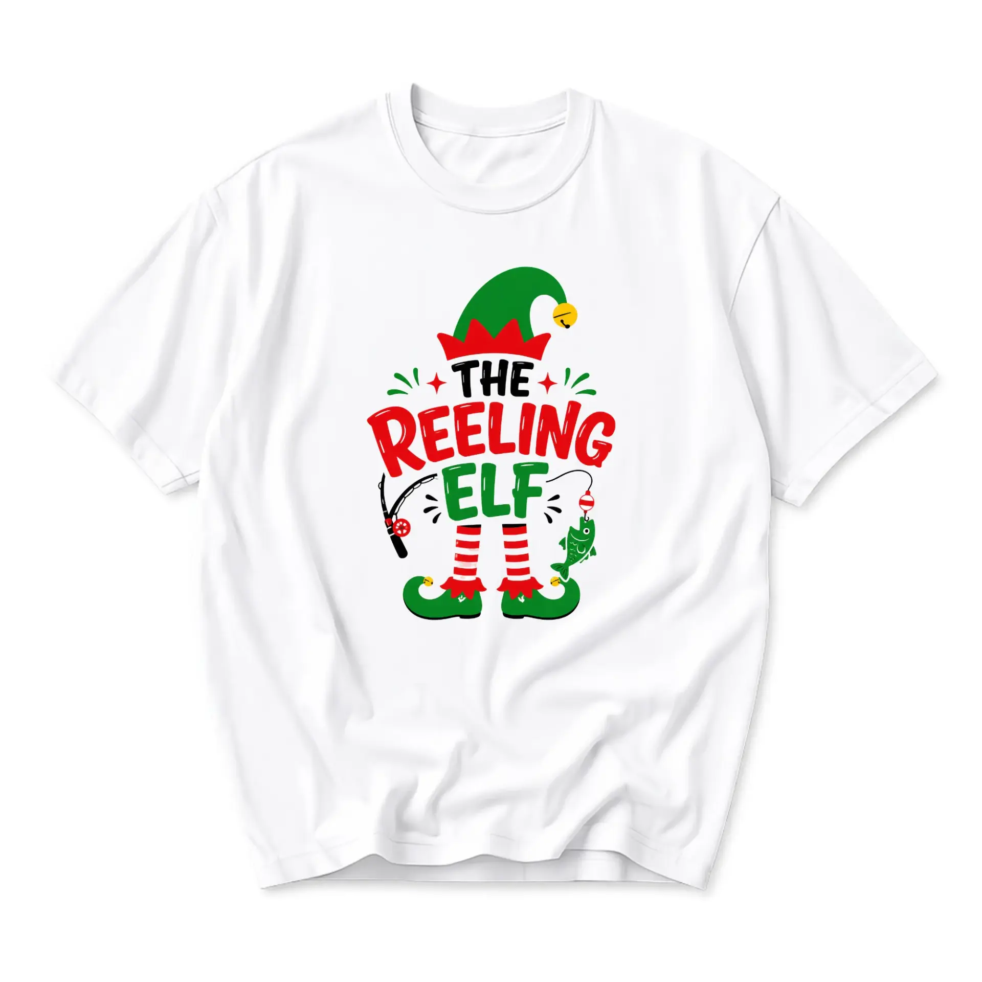 Funny Shirt the Reeling Fishing Holiday Graphic Tee Unisex Crew Neck Casual