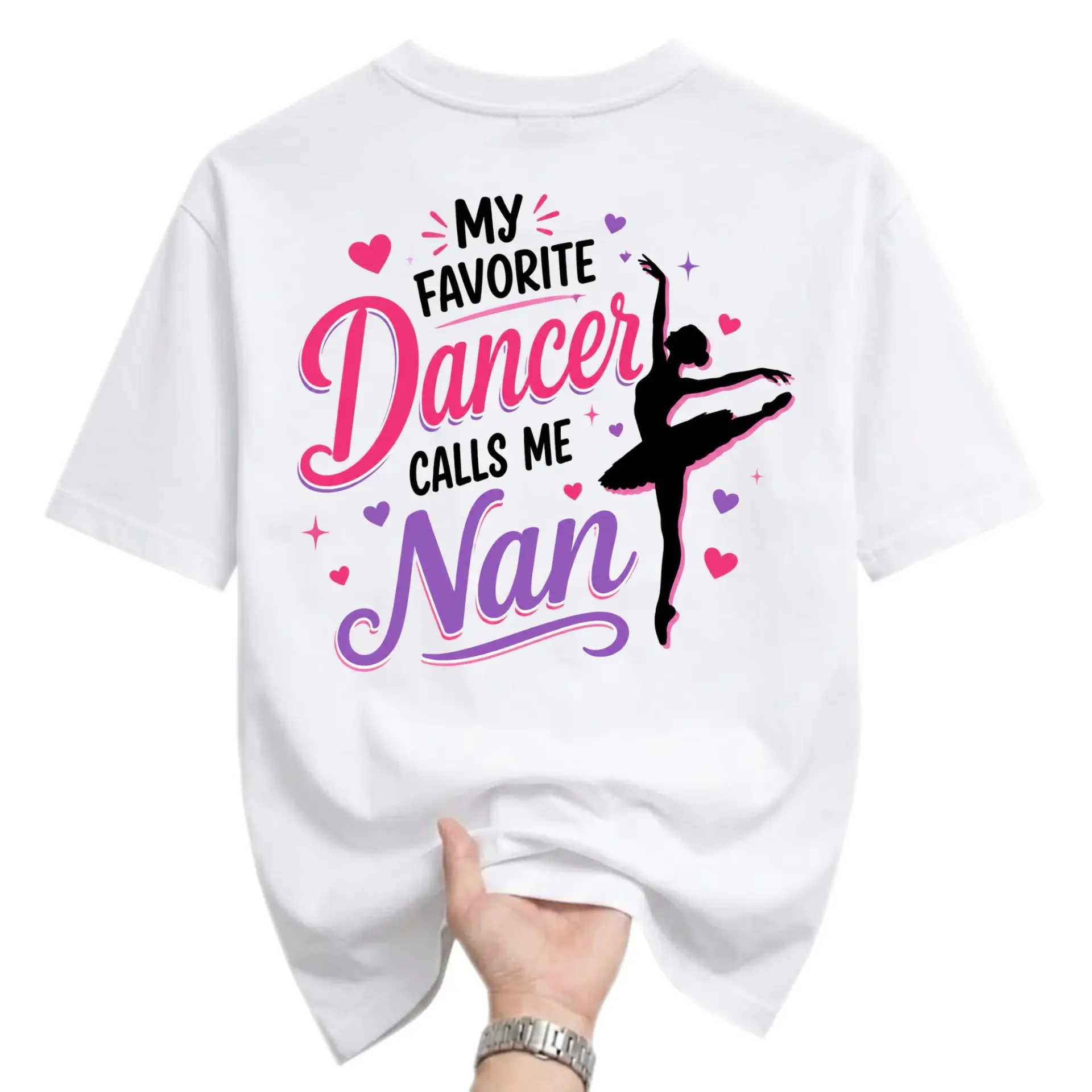 Graphic Tee My Favorite Dancer Calls Me Nan Shirt Ballet Aesthetic Unisex Apparel for Grandmothers and Dancers