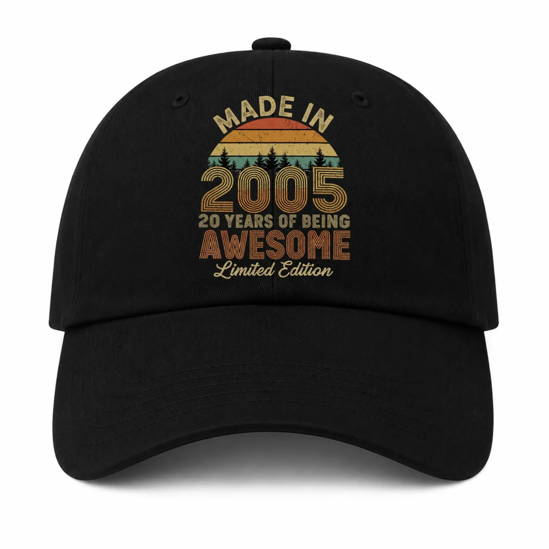 Vinyl Sticker Pack Made in 2005 20 Years of Being Awesome Retro Sunset Decal Set for Laptops and Water Bottles Decor