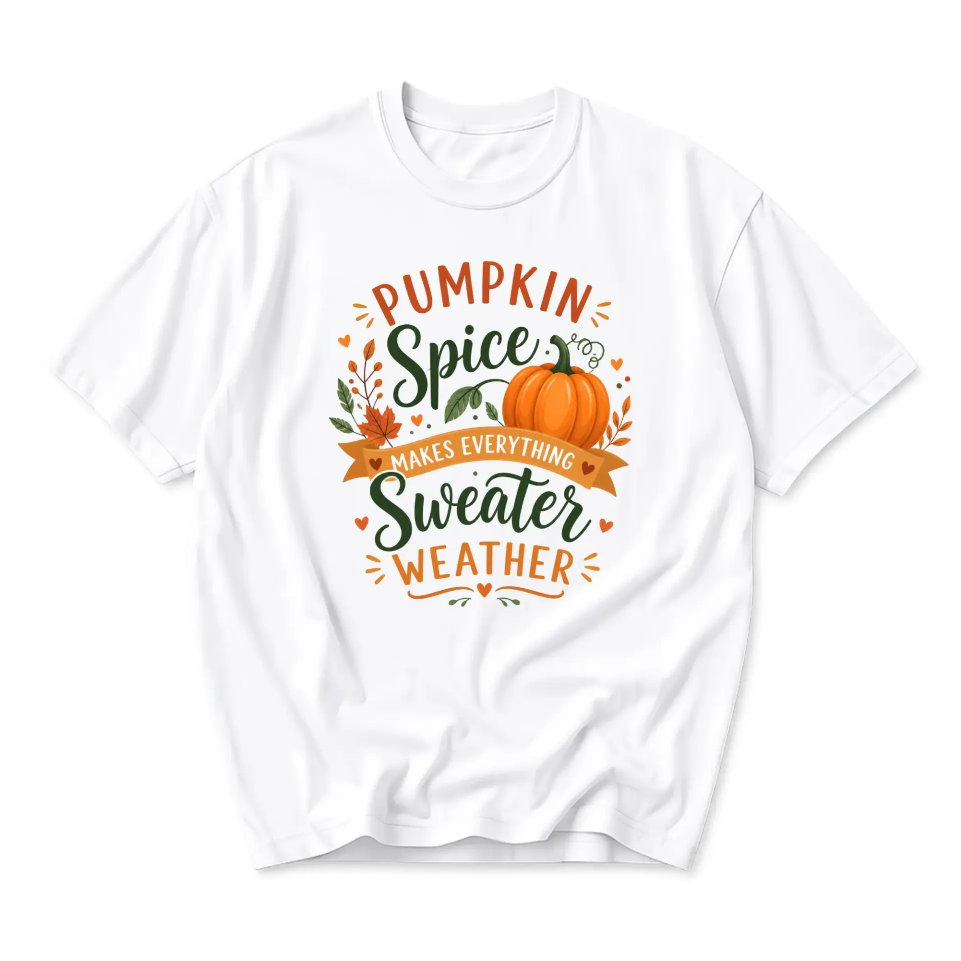 Graphic Tee Pumpkin Spice Sweater Weather Unisex Shirt Fall Inspired Seasonal Apparel for Casual Comfort and Everyday Wear