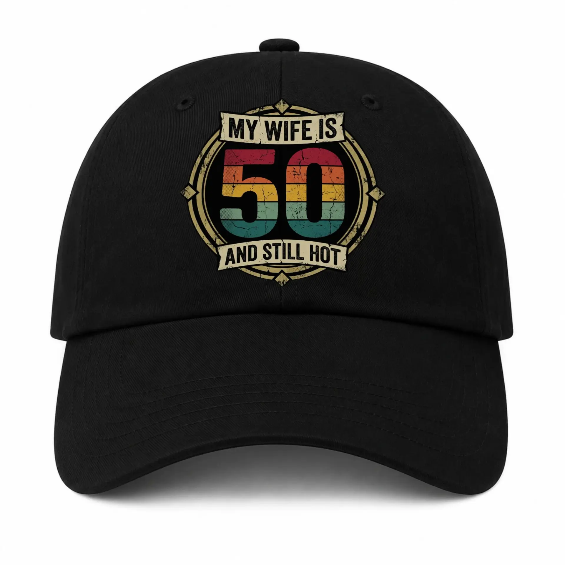 Baseball Cap Funny Birthday Gift Idea for Wife with Printed Graphic Design
