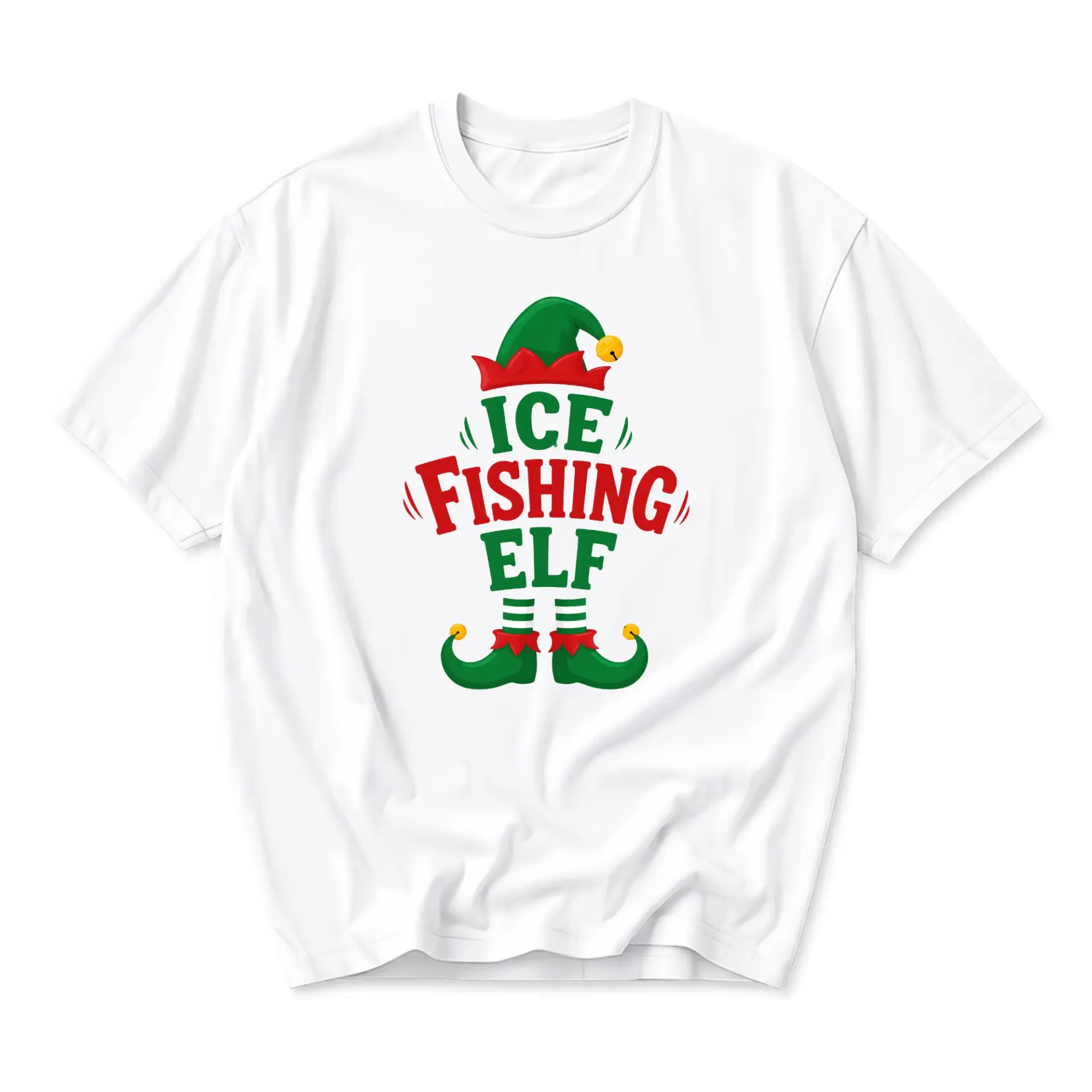 Funny Shirt Fishing Graphic Tee Holiday Casual Unisex Crew Neck Short