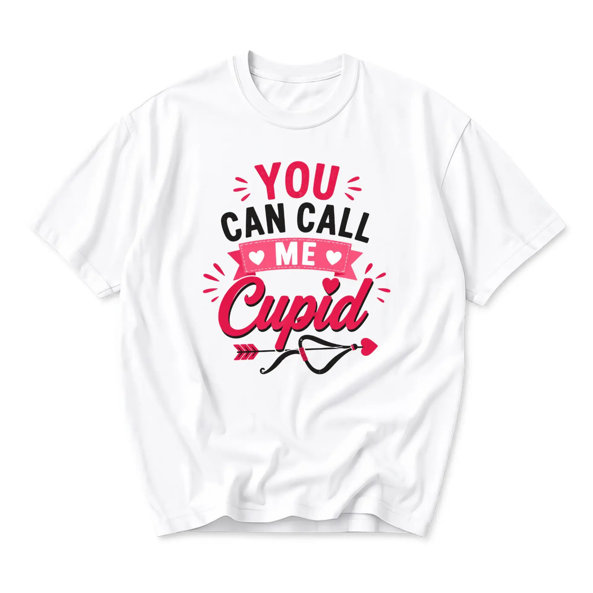 Funny Shirt You Can Call Me Cupid Graphic Tee Unisex Casual Apparel for Everyday Wear and Holiday Enthusiasts