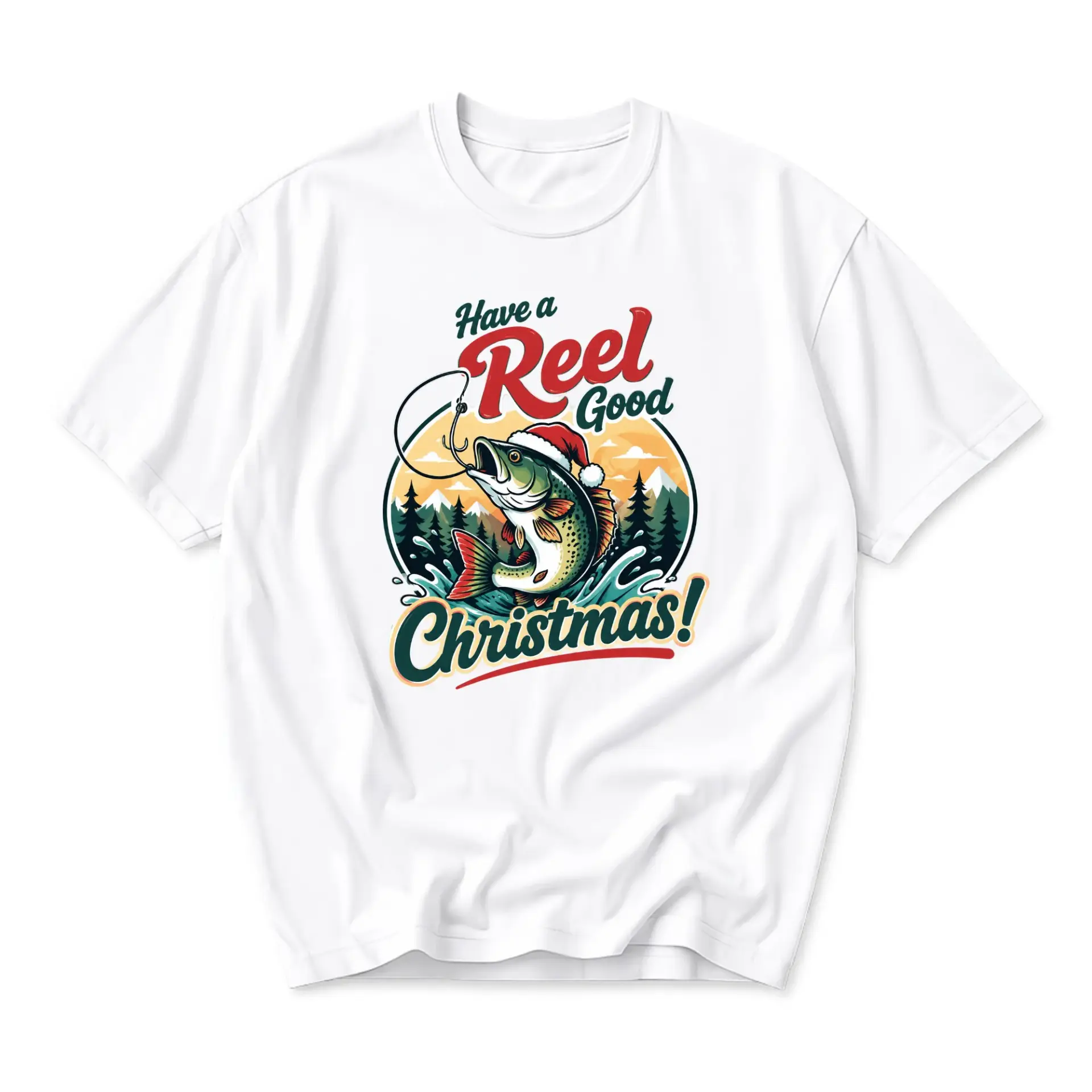Funny Shirt Have a Reel Good Christmas Graphic Tee Unisex Casual Apparel
