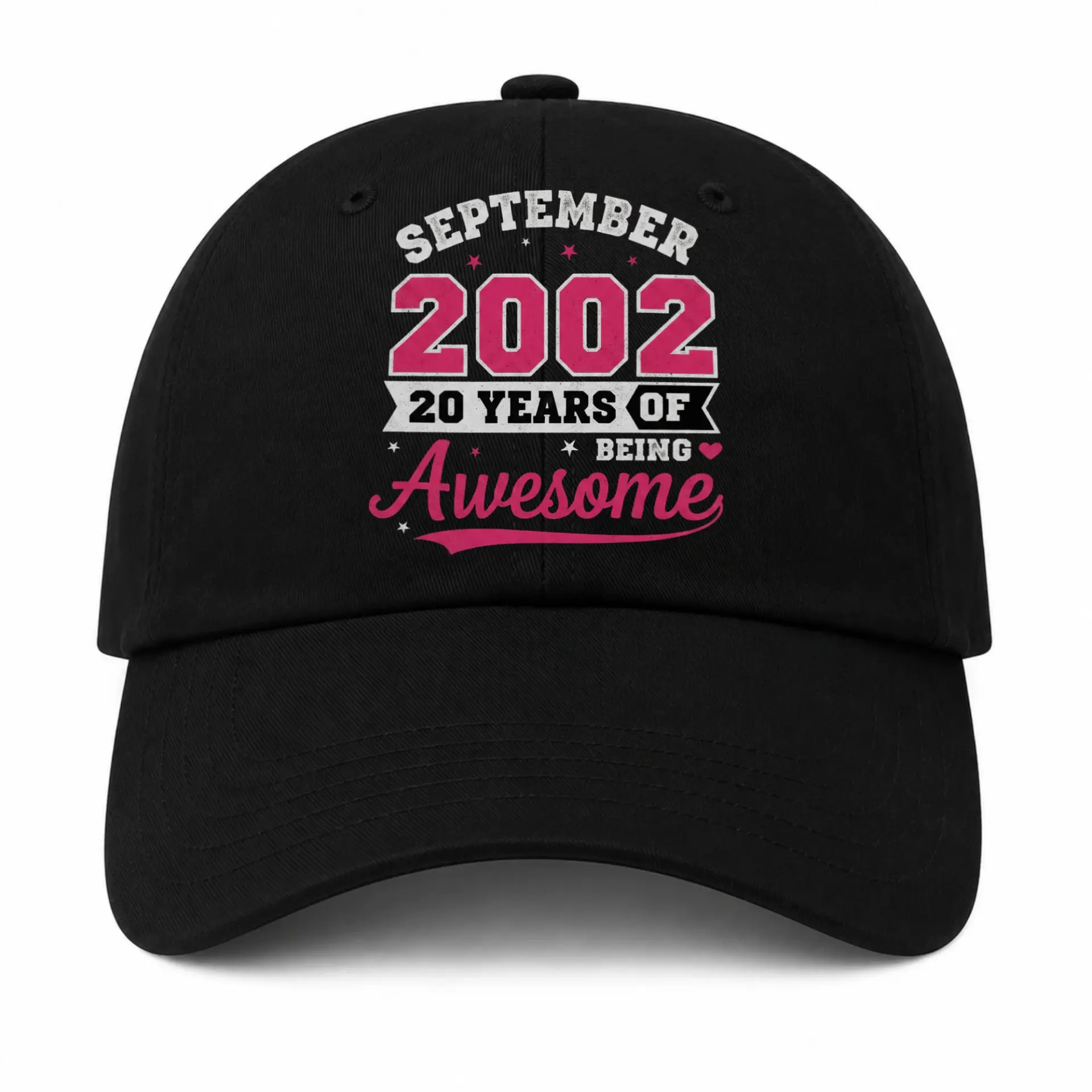 Baseball Cap September 2002 20 Years of Being Awesome Graphic Hat